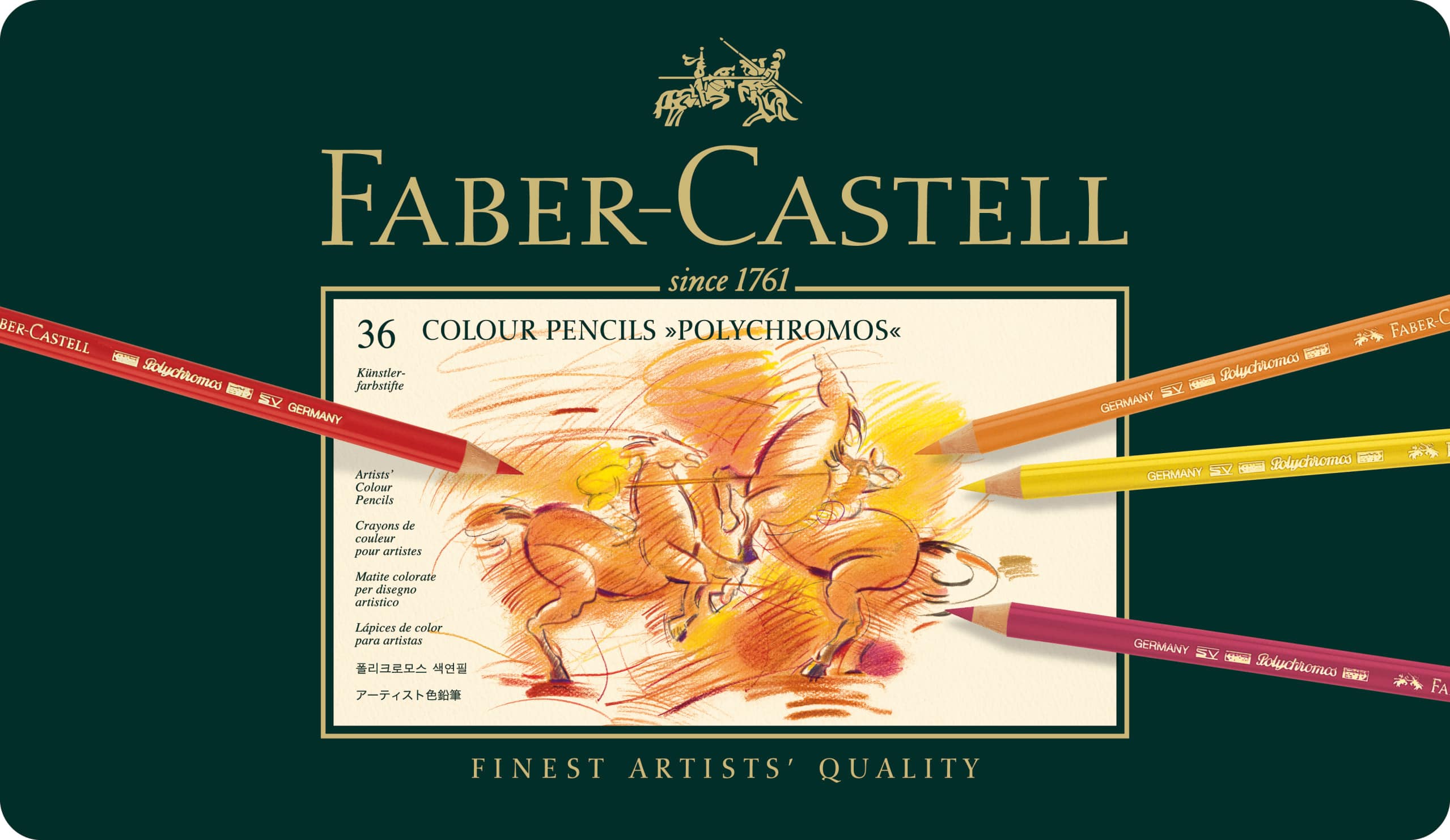 Faber-Castell® Polychromos Colored Pencil Tin Set