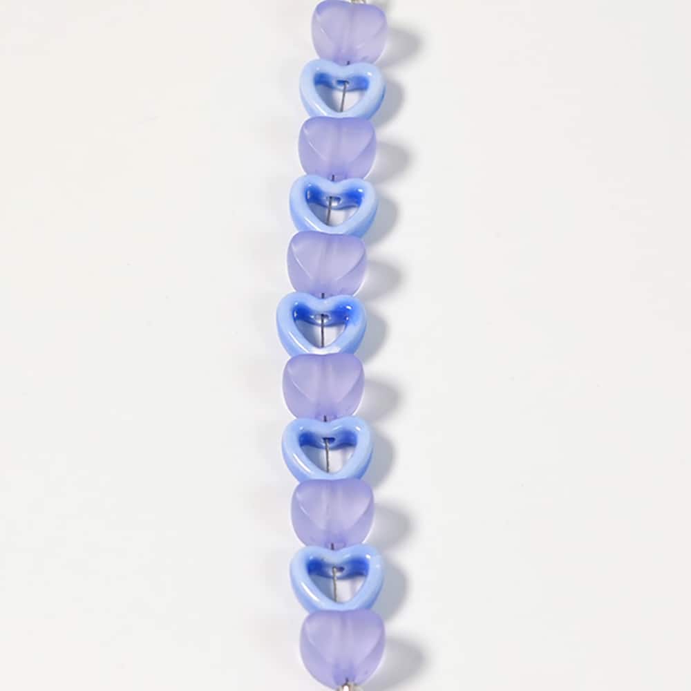 Jesse James Beads 14mm Acrylic & Ceramic Heart Beads