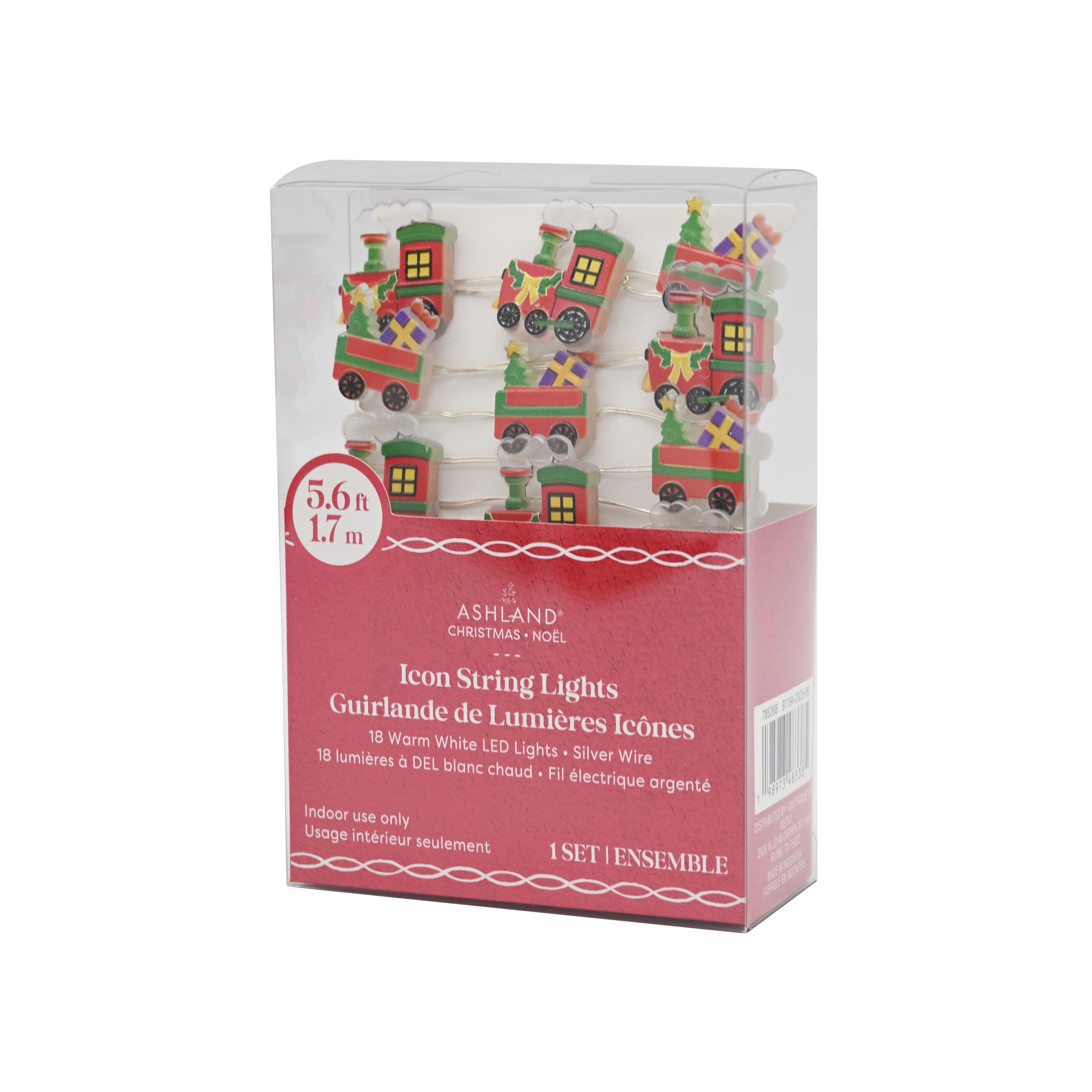 18ct. Warm White LED Train String Lights on Silver Wire by Ashland®