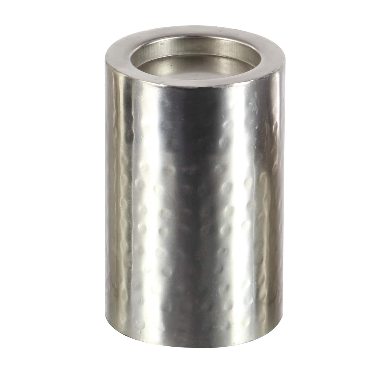 Metal Industrial 3 Piece Pillar Candle Holder Set