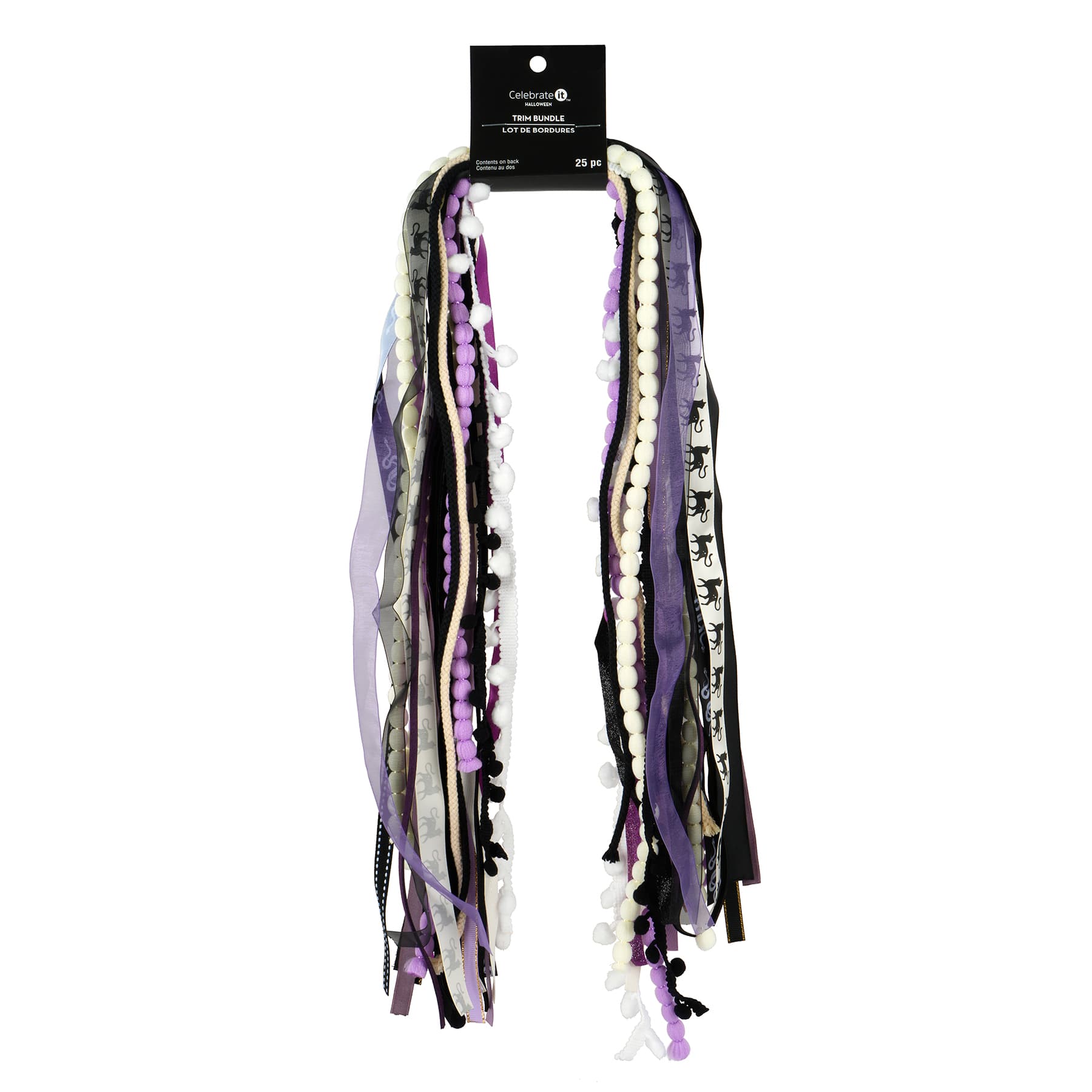 Purple, Black & White Halloween Trim Bundle, 25ct. by Celebrate It™