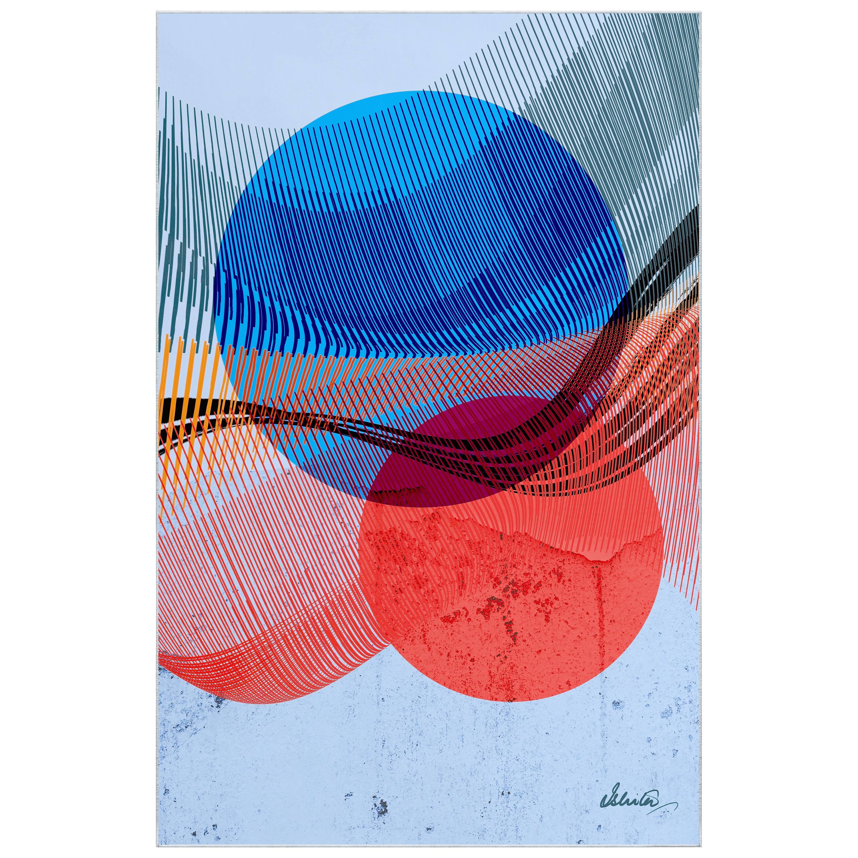 Empire Art Direct 5ft. x 7.5ft. Ephemeral Sunset I Washable Tapis D'Art Area Rug