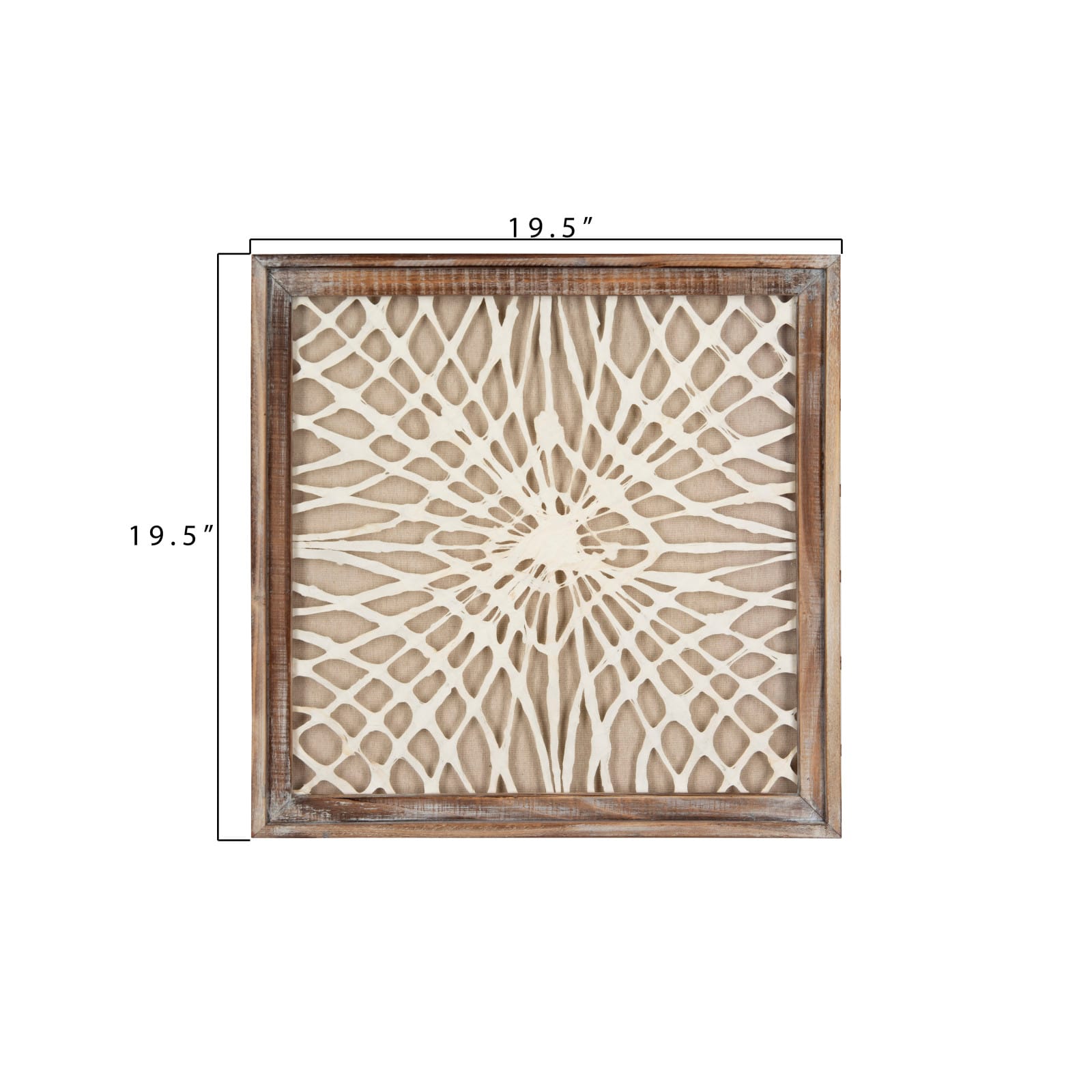 Hello Honey® 19.5" White Paper Designs in Wood Frames, 3ct.