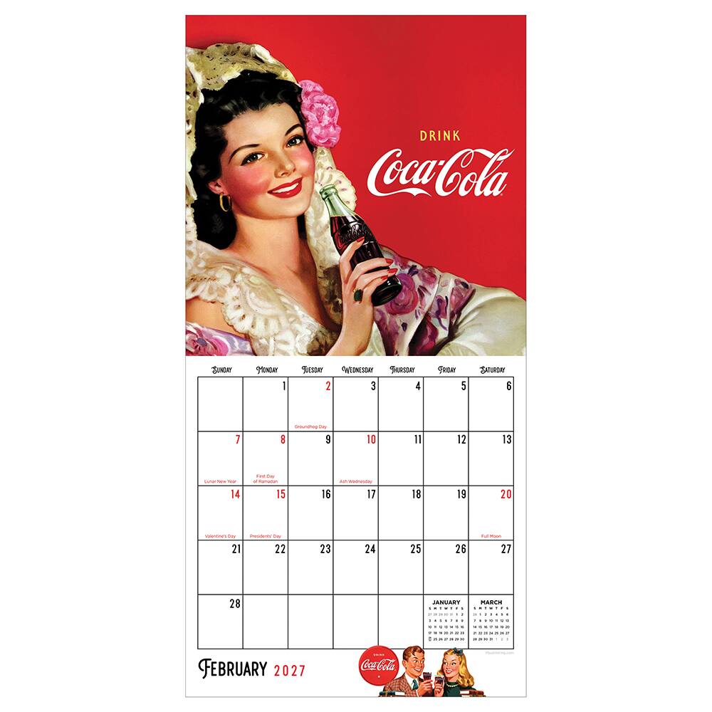 2027 Coca-Cola Mini Calendar