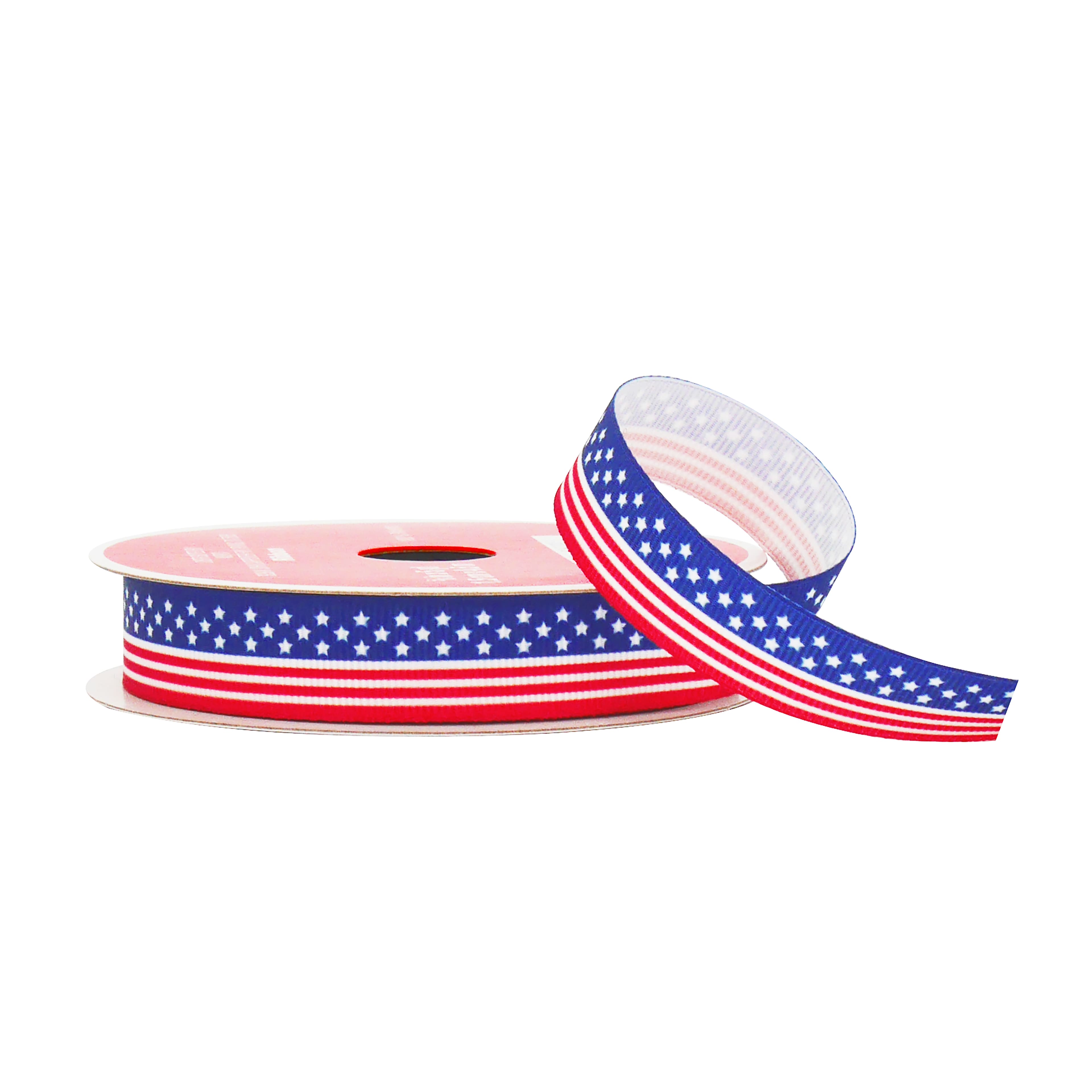 5/8" x 5yd. Red, White & Blue USA Flag Grosgrain Ribbon by Celebrate It®