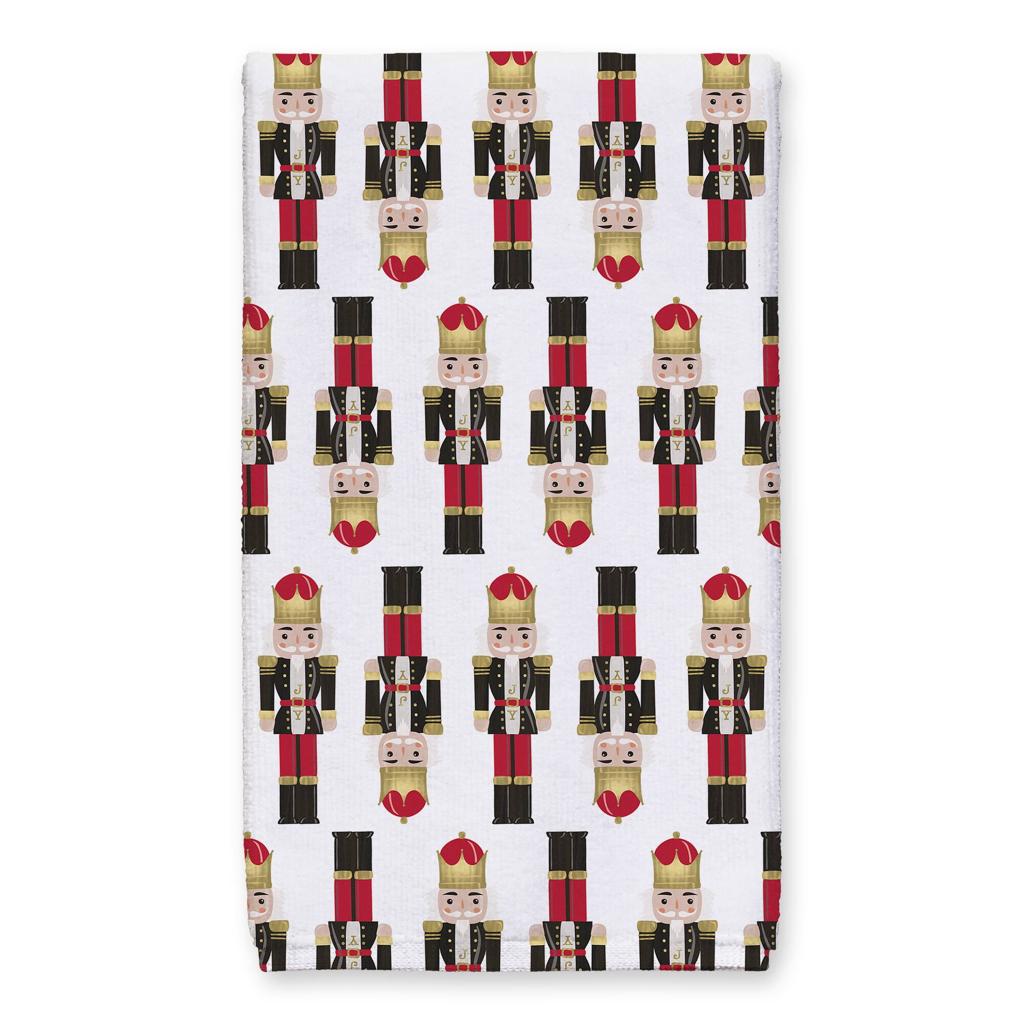Holly Jolly Nutcracker Tea Towels - Set of 2