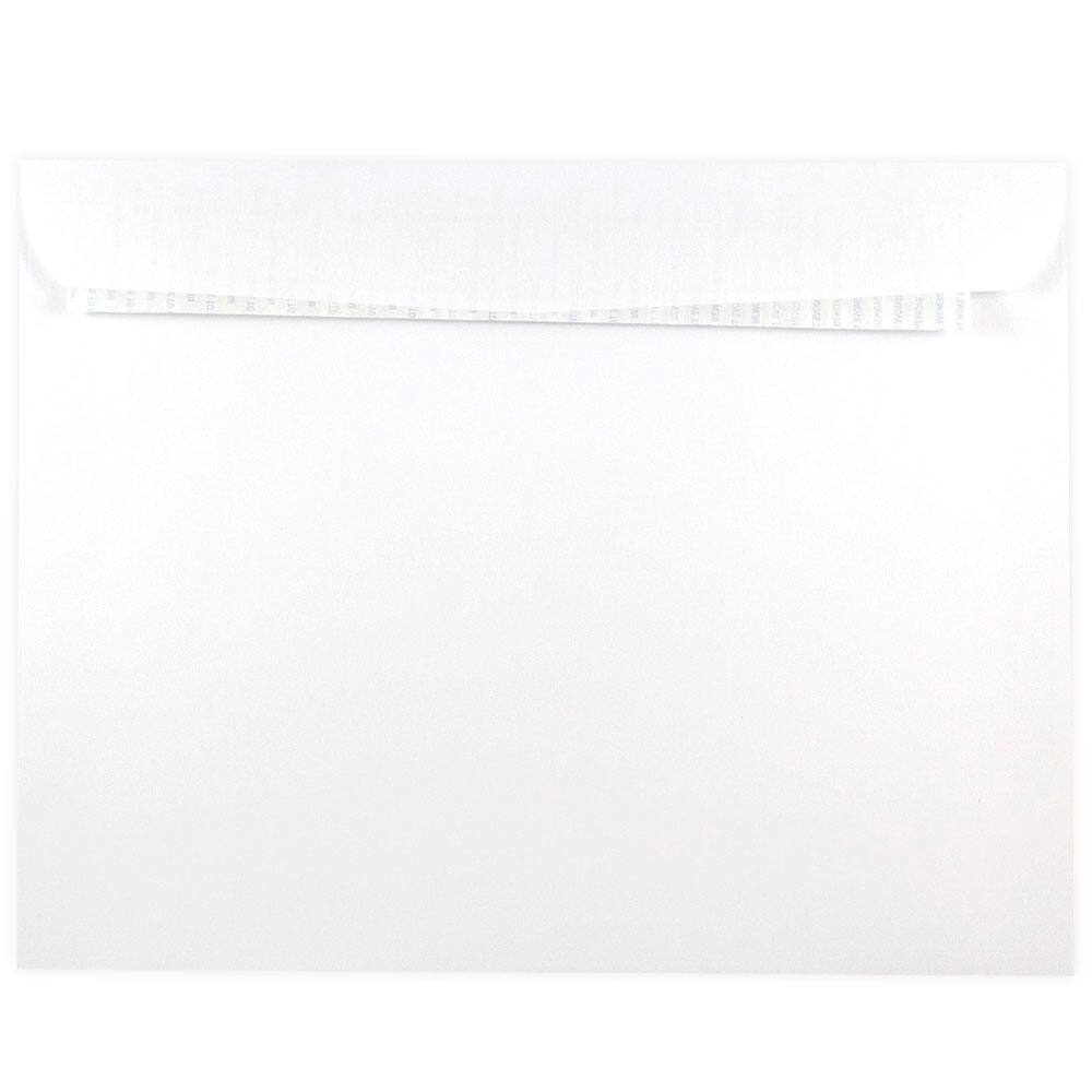 JAM Paper 9" x 12" White Booklet Peel & Seal Commercial Envelopes