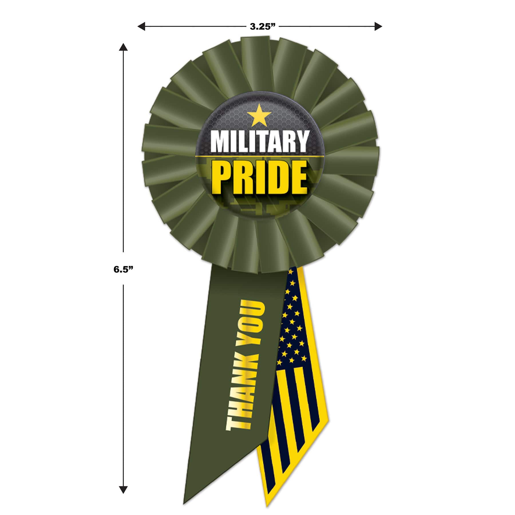 Beistle Military Pride Rosettes