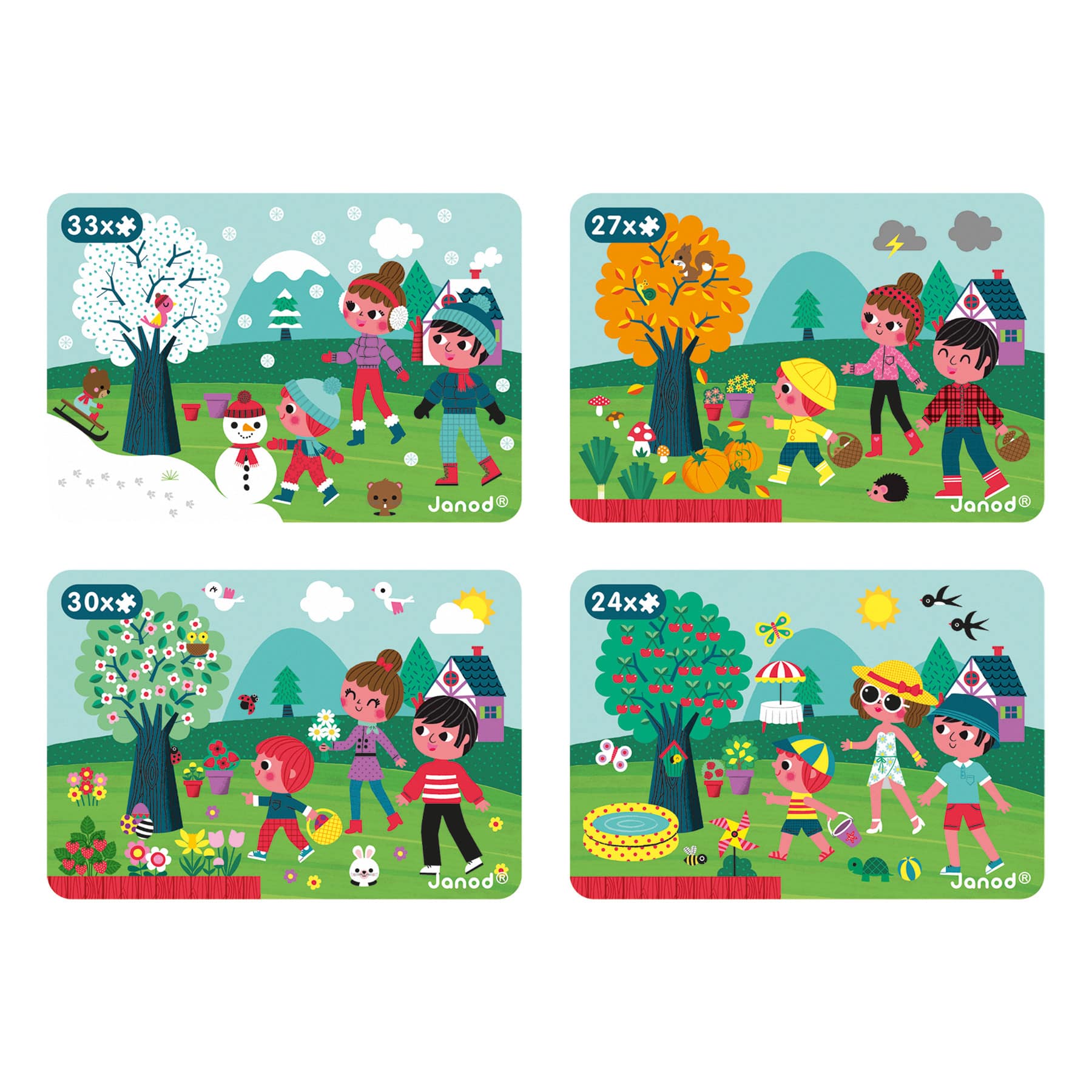 Janod® 4 Seasons Magneti'Book
