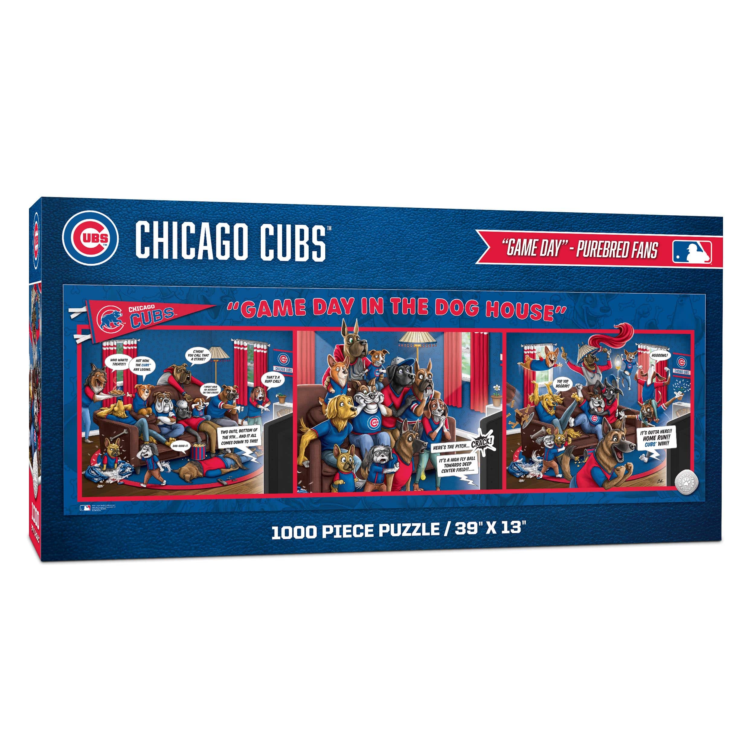 MLB Game Day in the Dog House 1,000 Piece Puzzle
