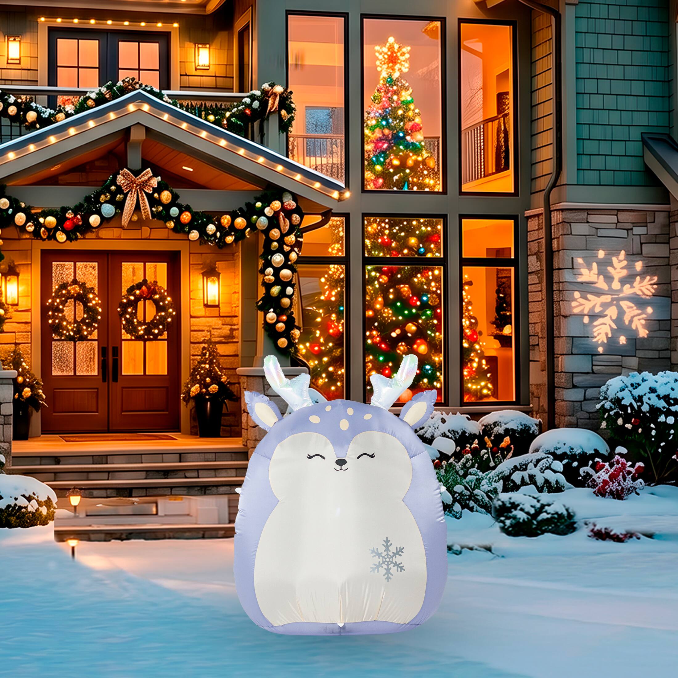 A Holiday Company 3.5ft. Inflatable Squishmallows Farryn the Fawn
