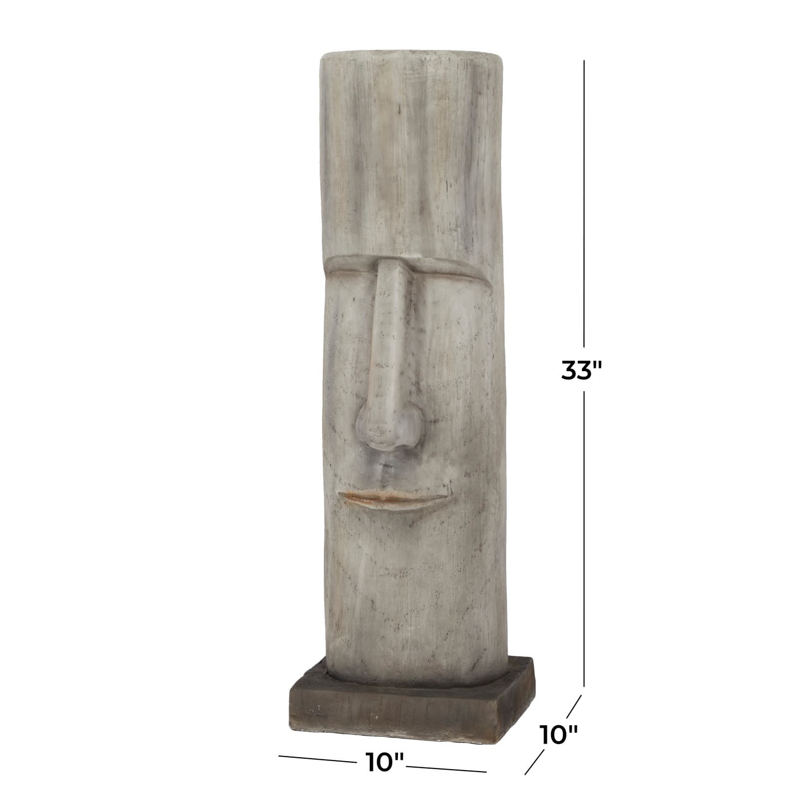 Brown MGO Contemporary Garden Sculpture, 10" x 10" x 10"