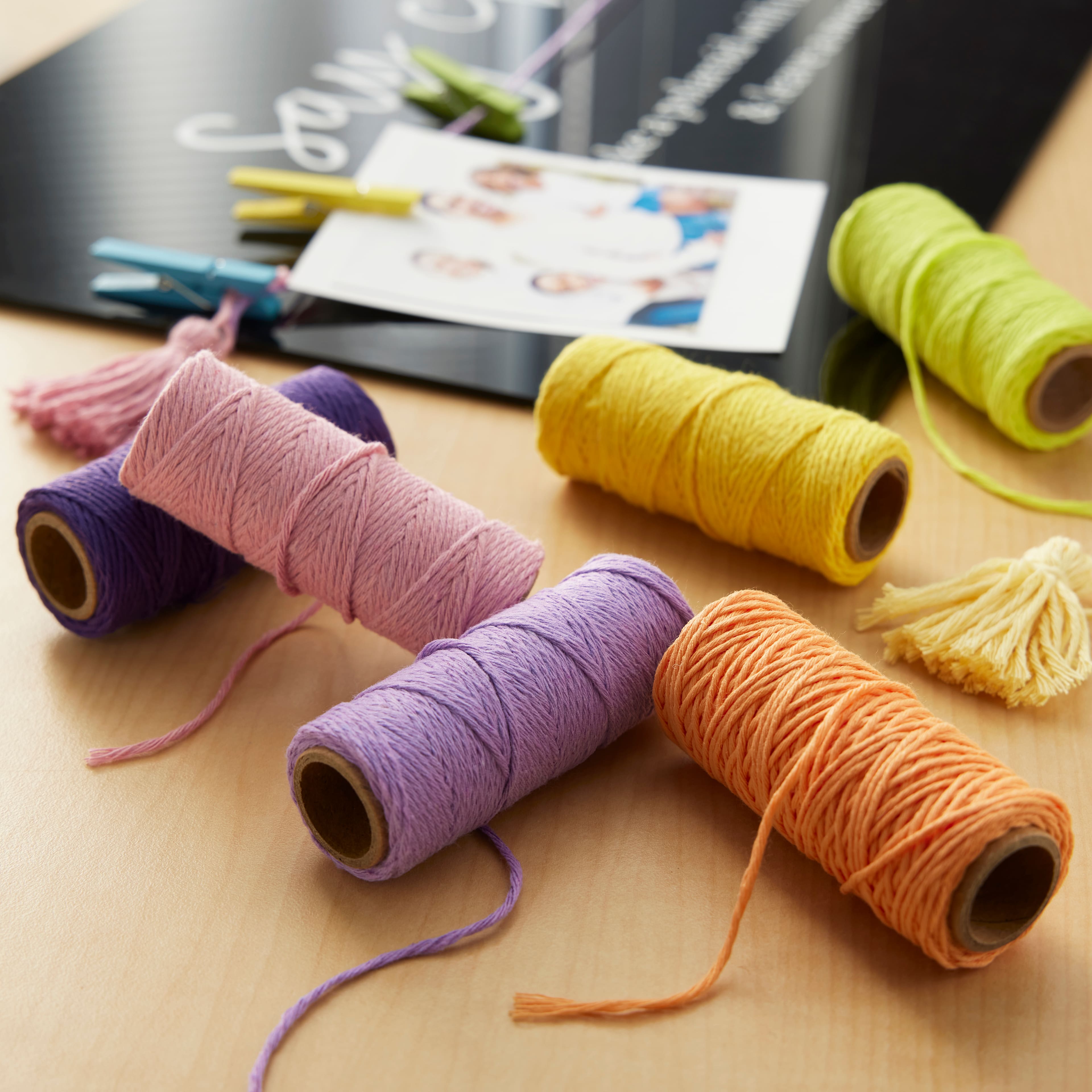 6 Packs: 12 ct. (72 total) Rainbow Mix Jute Spools by Recollections™