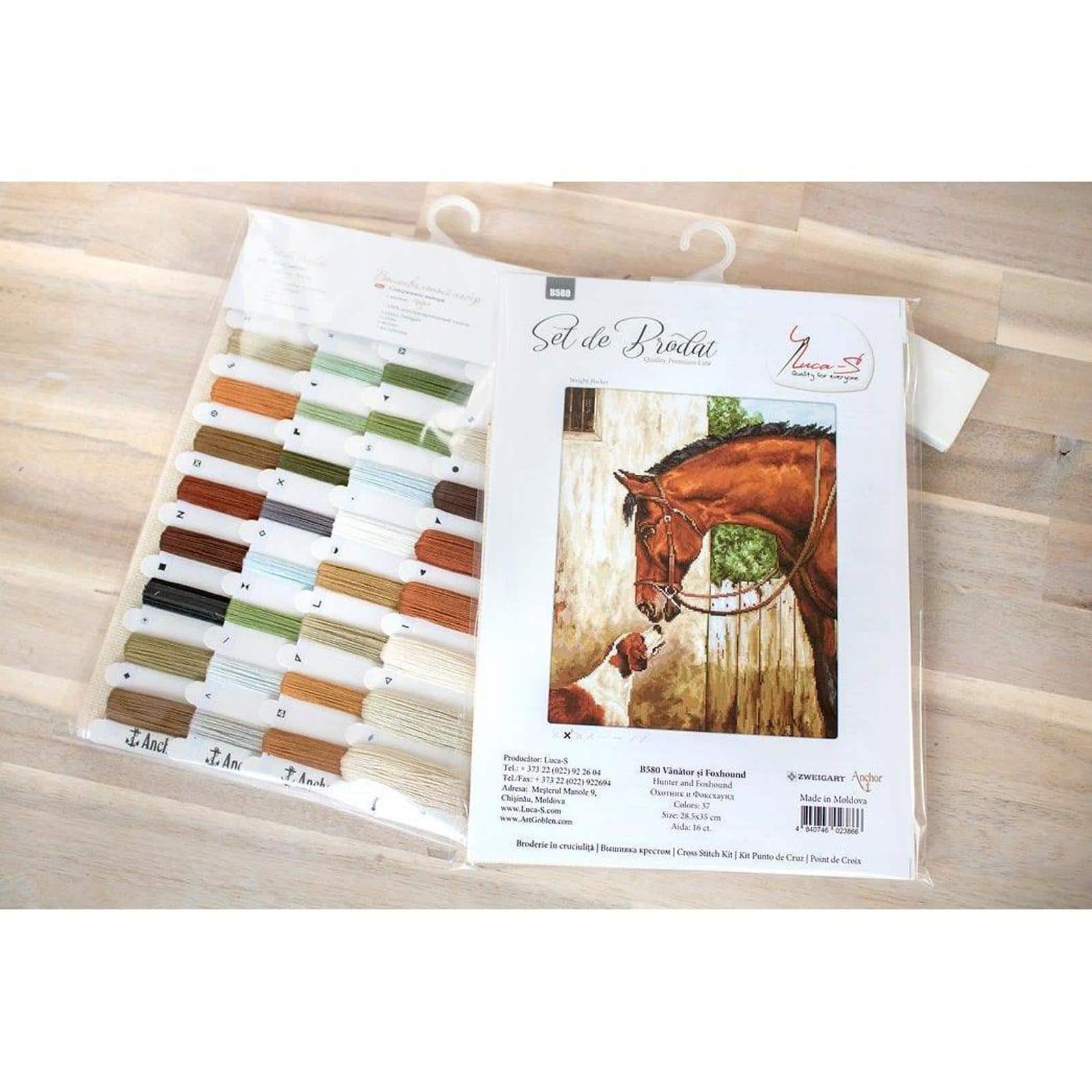 Luca-s Hunter And Foxhound Counted Cross Stitch Kit