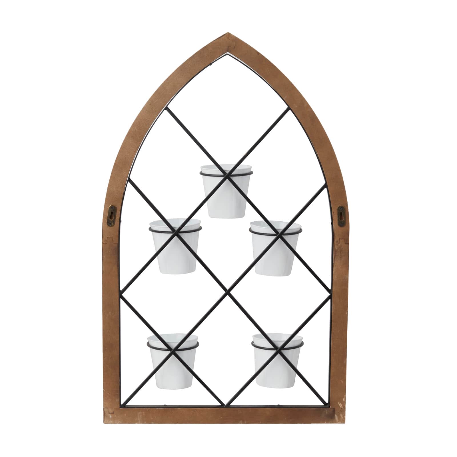Brown Metal Traditional Arched Wall Decor 32" x 20" x 5"