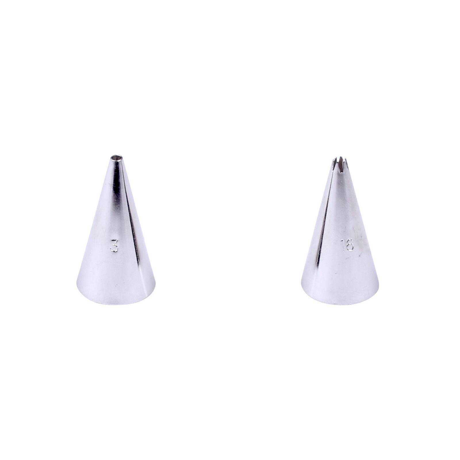 Wilton® No. 3 Round & No. 16 Star Tip Set