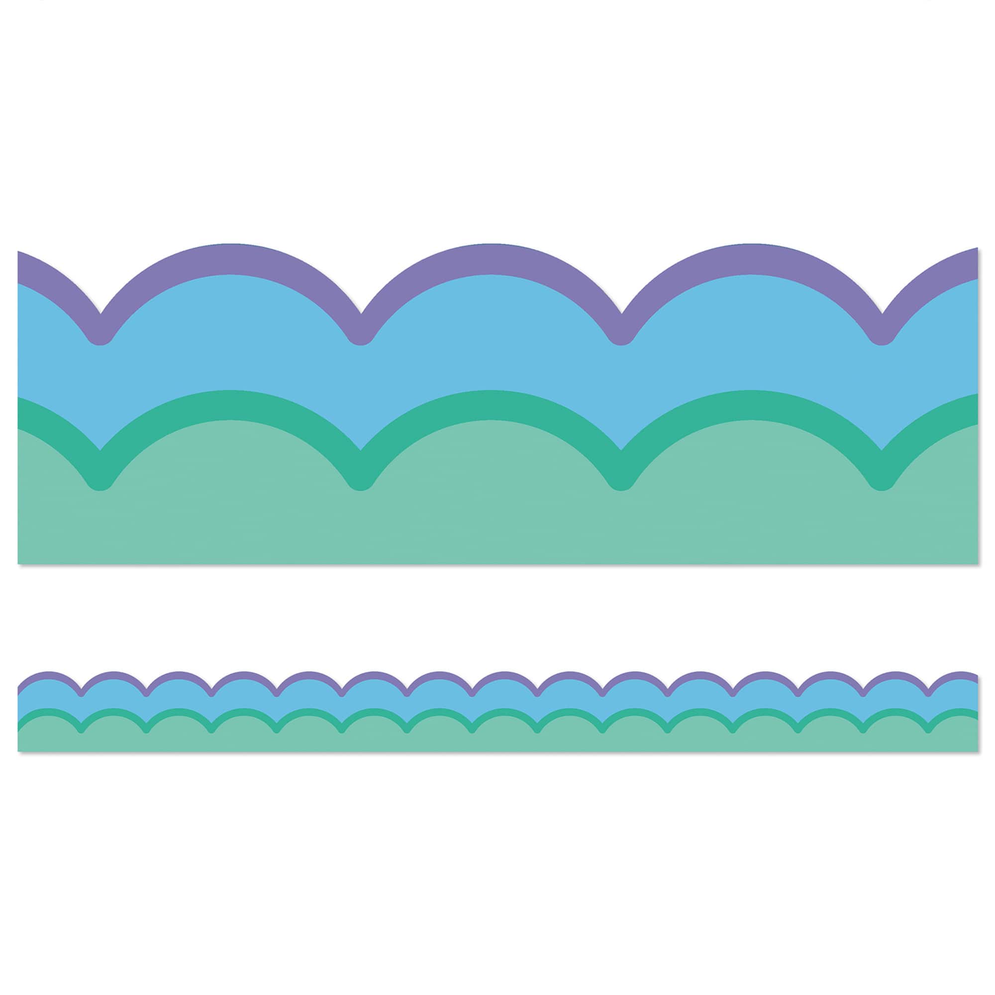 Carson Dellosa® Retro Remix Cool Waves Scalloped Borders, 6 Packs of 13