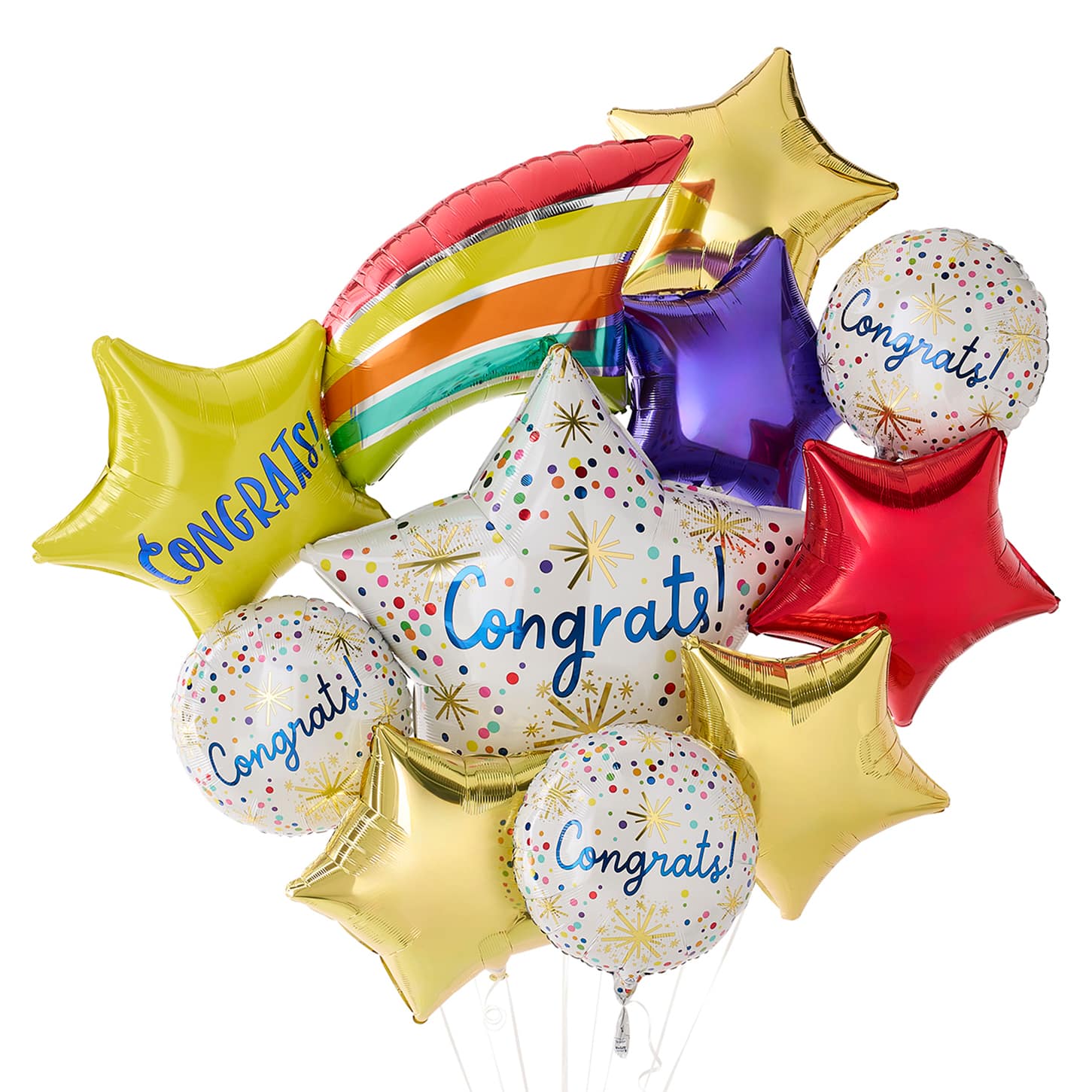 Confetti Congrats Foil Balloon Bundle