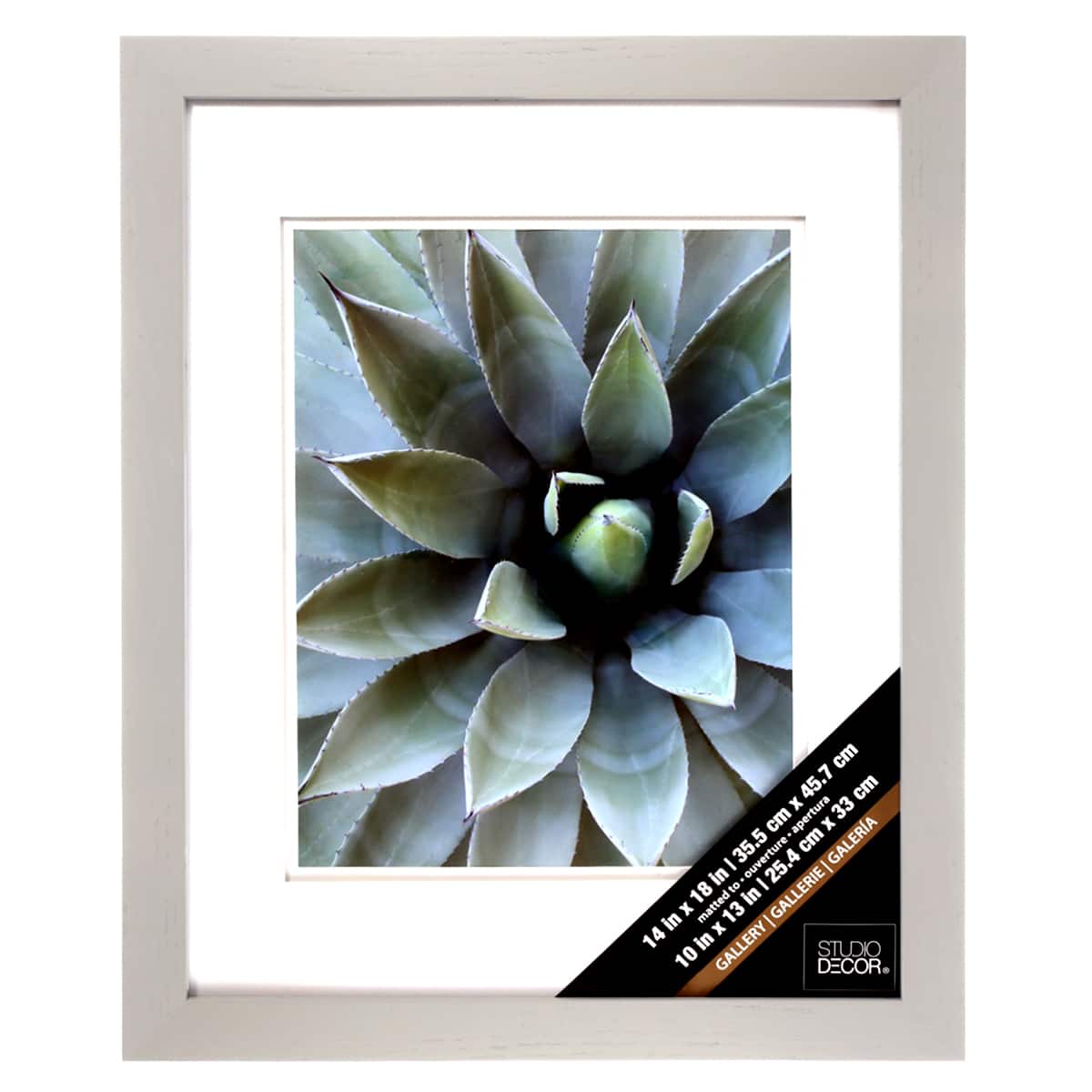Grey Gallery Wall Frame with Double Mat by Studio Décor®