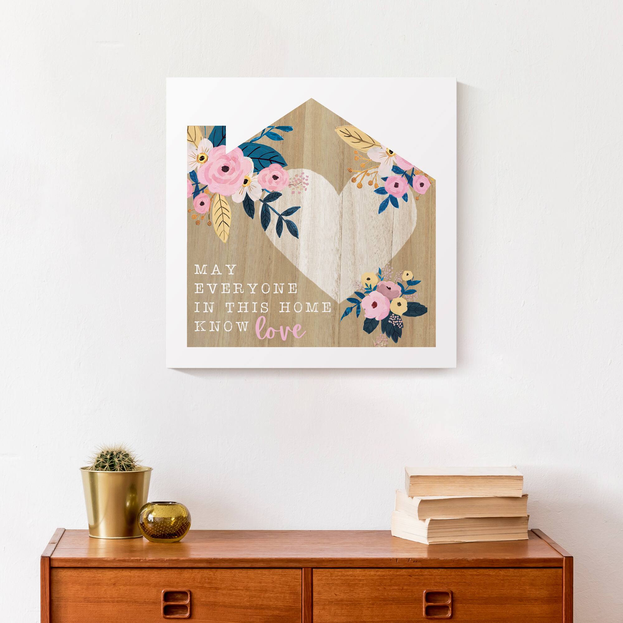 Love in this Home 16" x 16" Canvas Wall Art