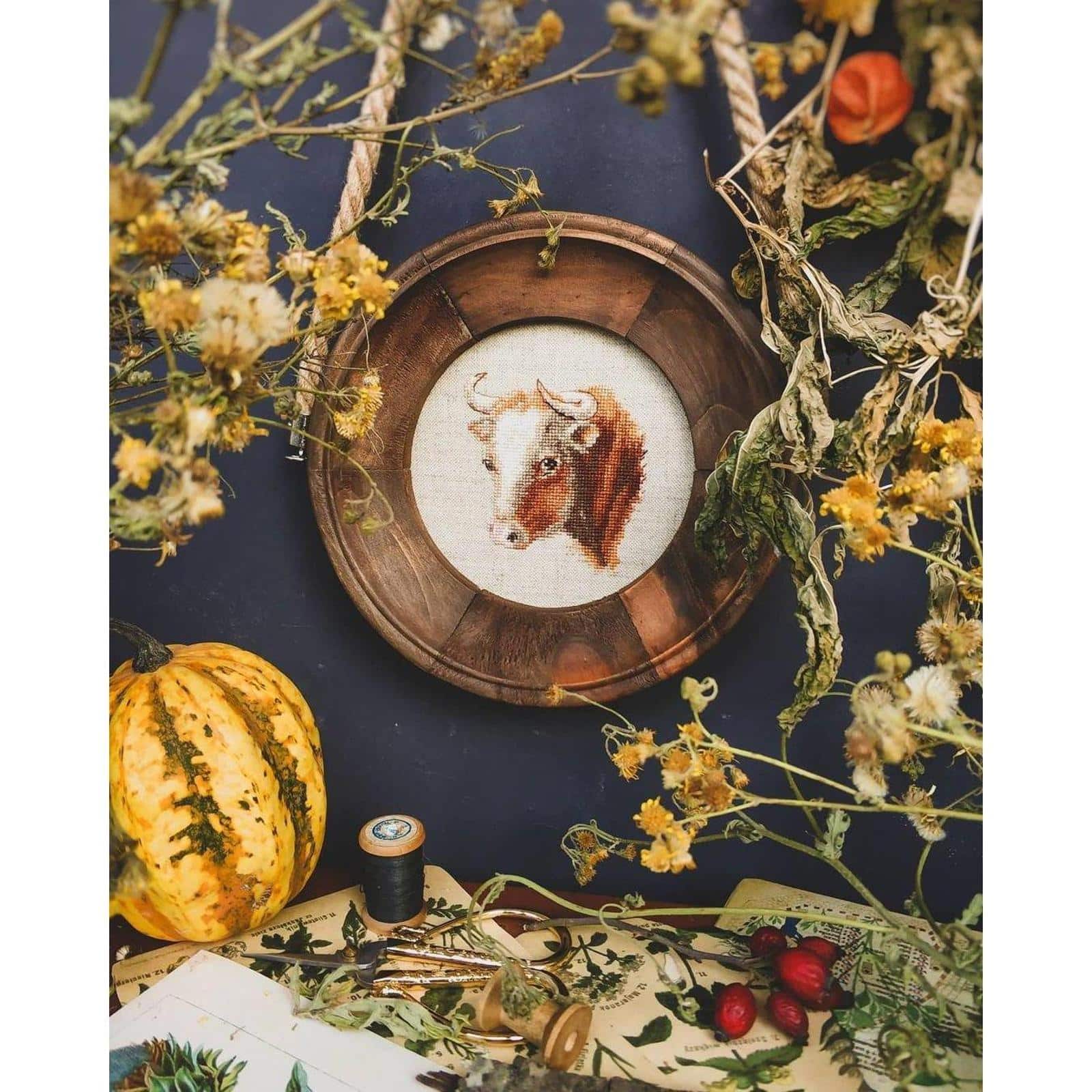 Alisa Bull Cross Stitch Kit