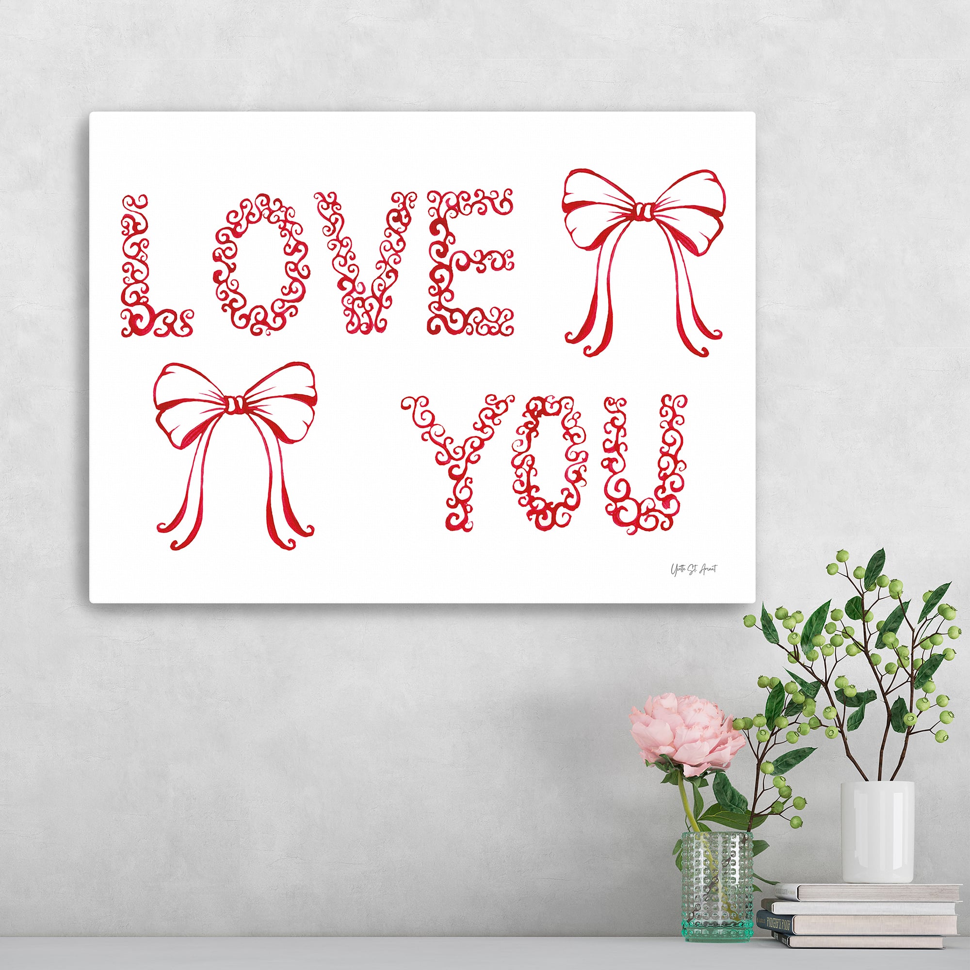 Keepsake Valentine X Canvas Giclée Art