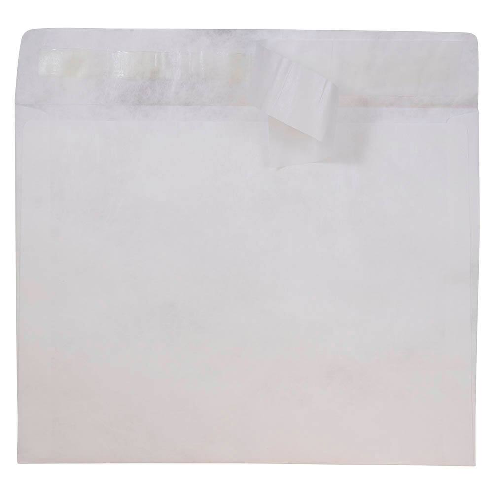 JAM Paper 10" x 13" White Tyvek Peel & Seal Closure Envelopes, 500ct.
