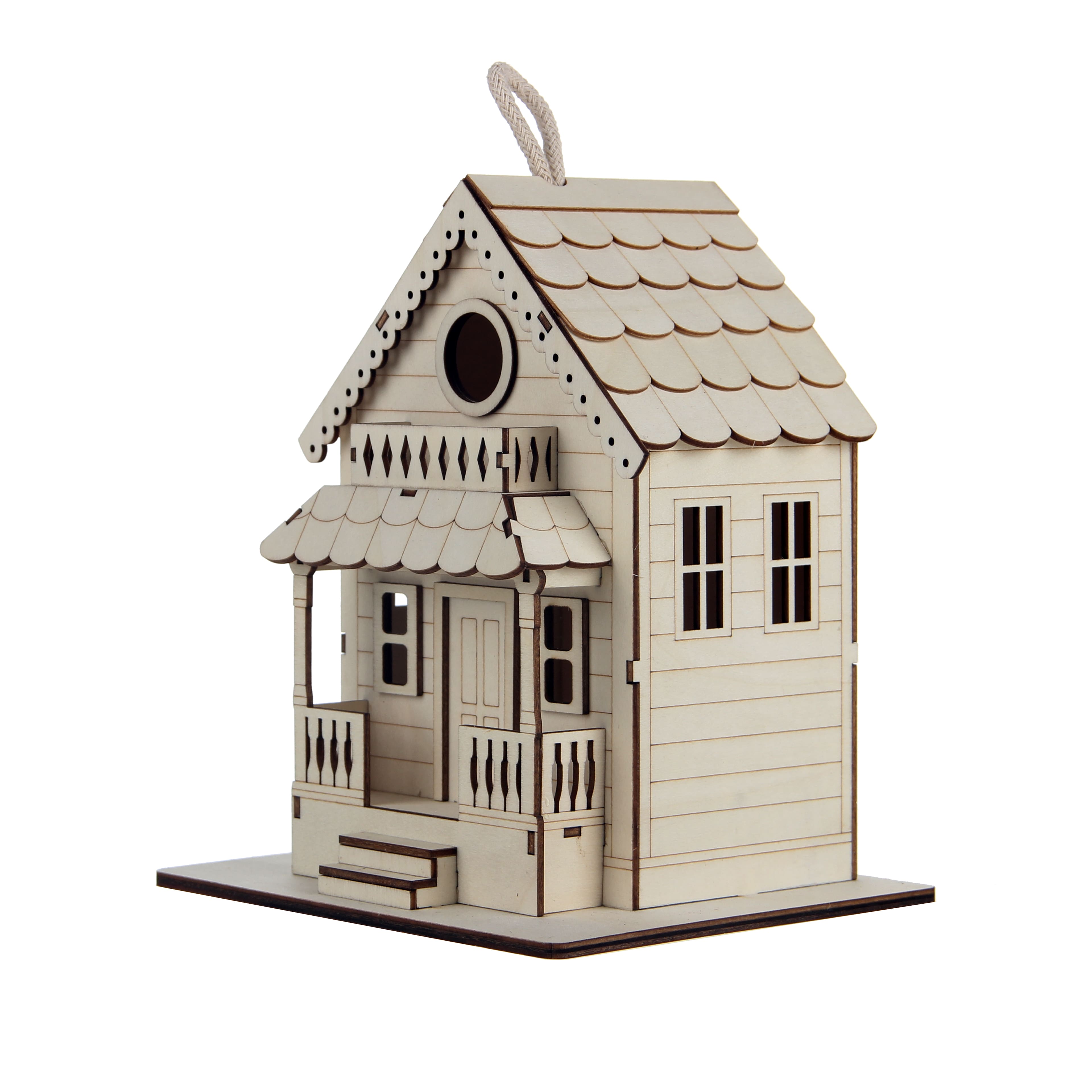 8" DIY Plywood Birdhouse with Scalloped Roof by Make Market®