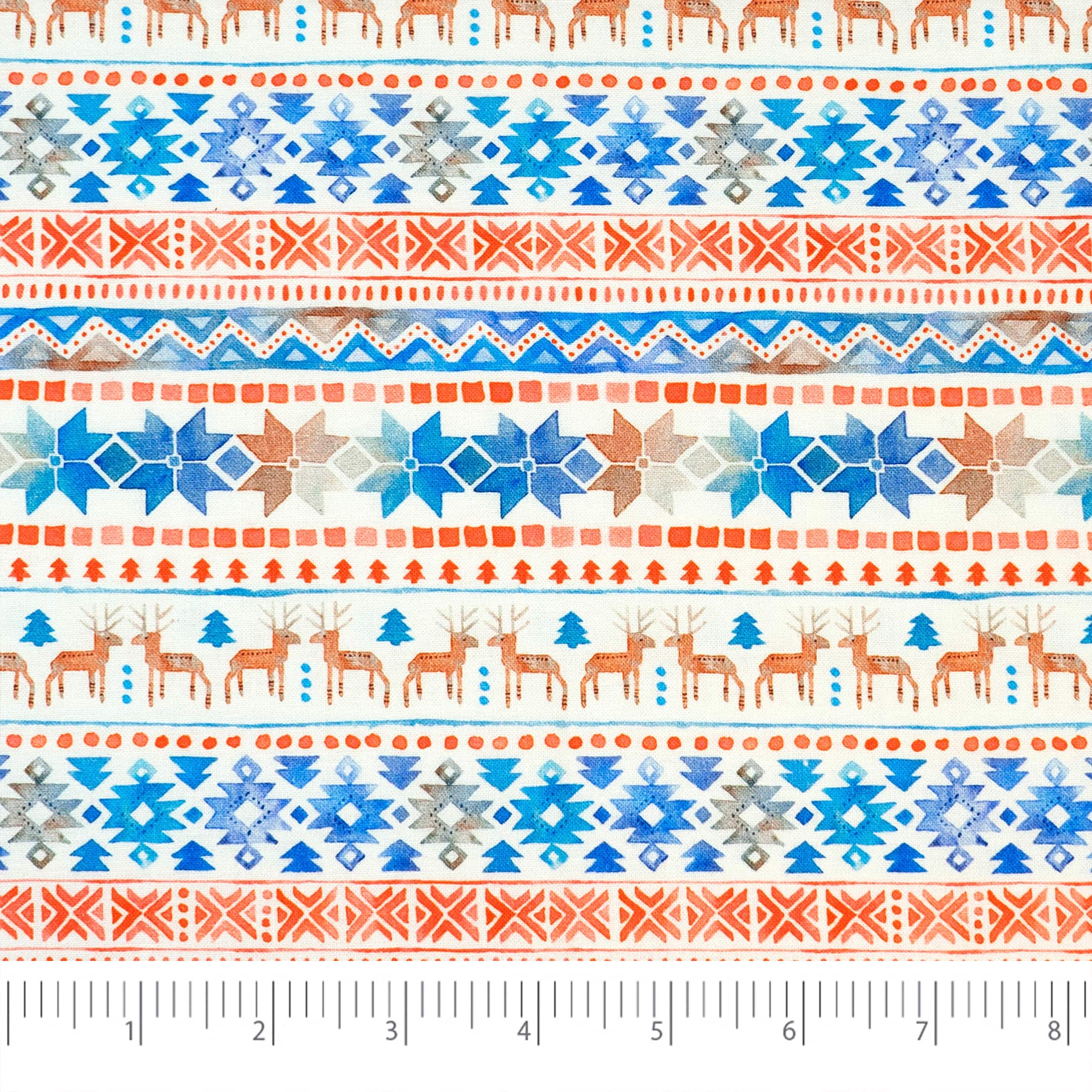 SINGER Scandinavian Christmas Print Ringspun Cotton Fabric Bundle