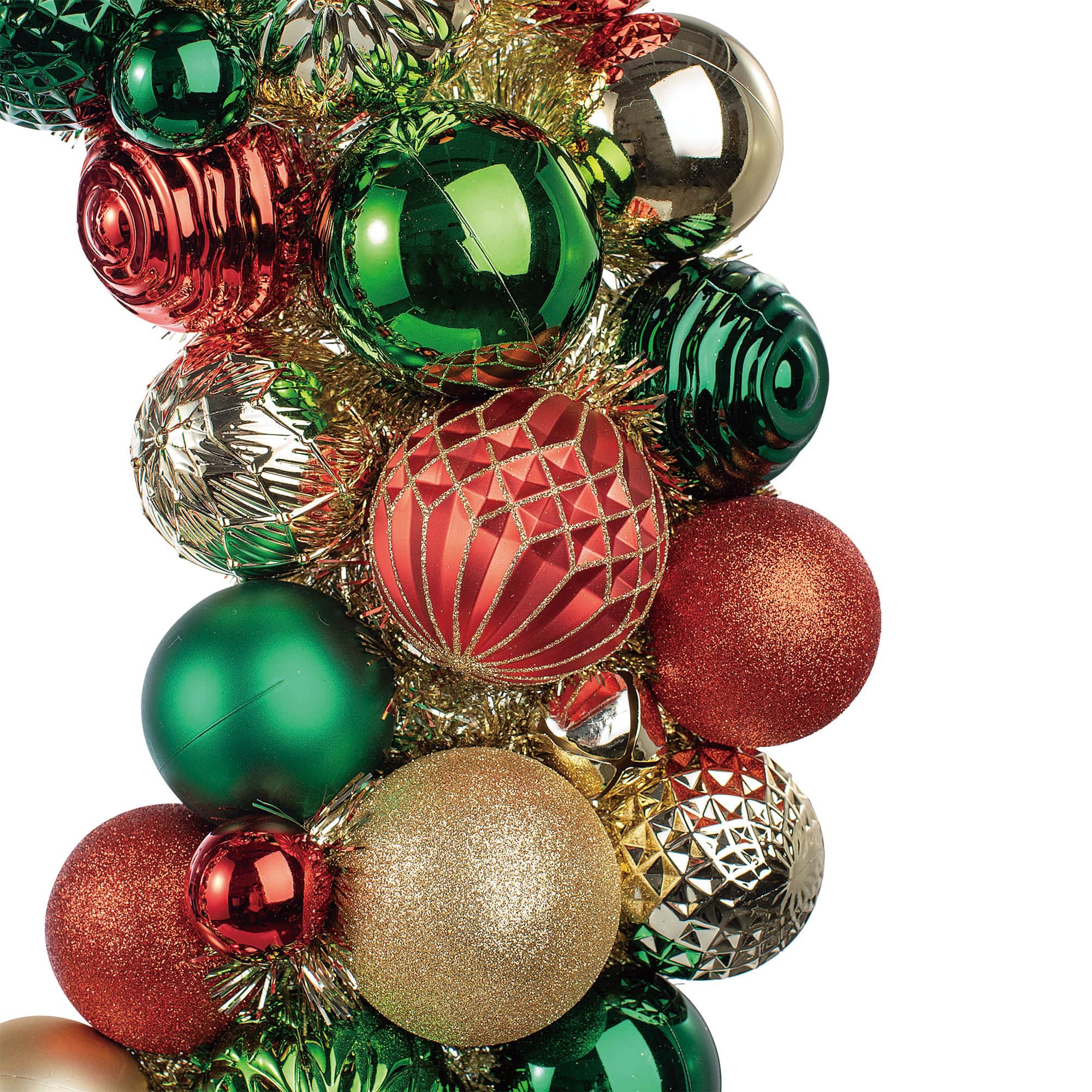 30" Red, Green & Gold Ornaments Wreath by Ashland®