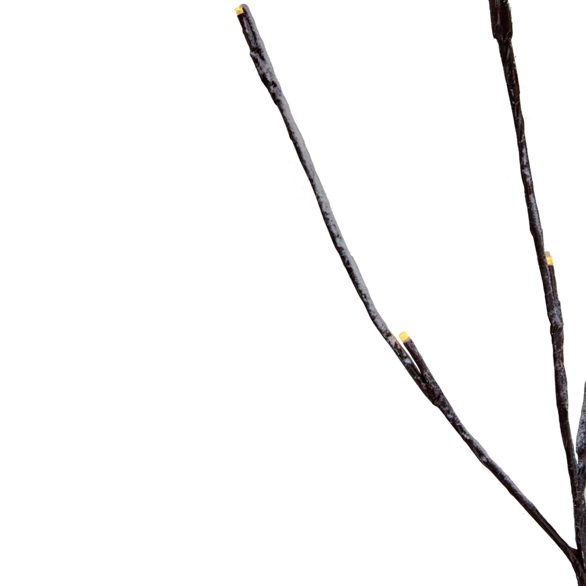 LED Brown & White Snow Branches Set