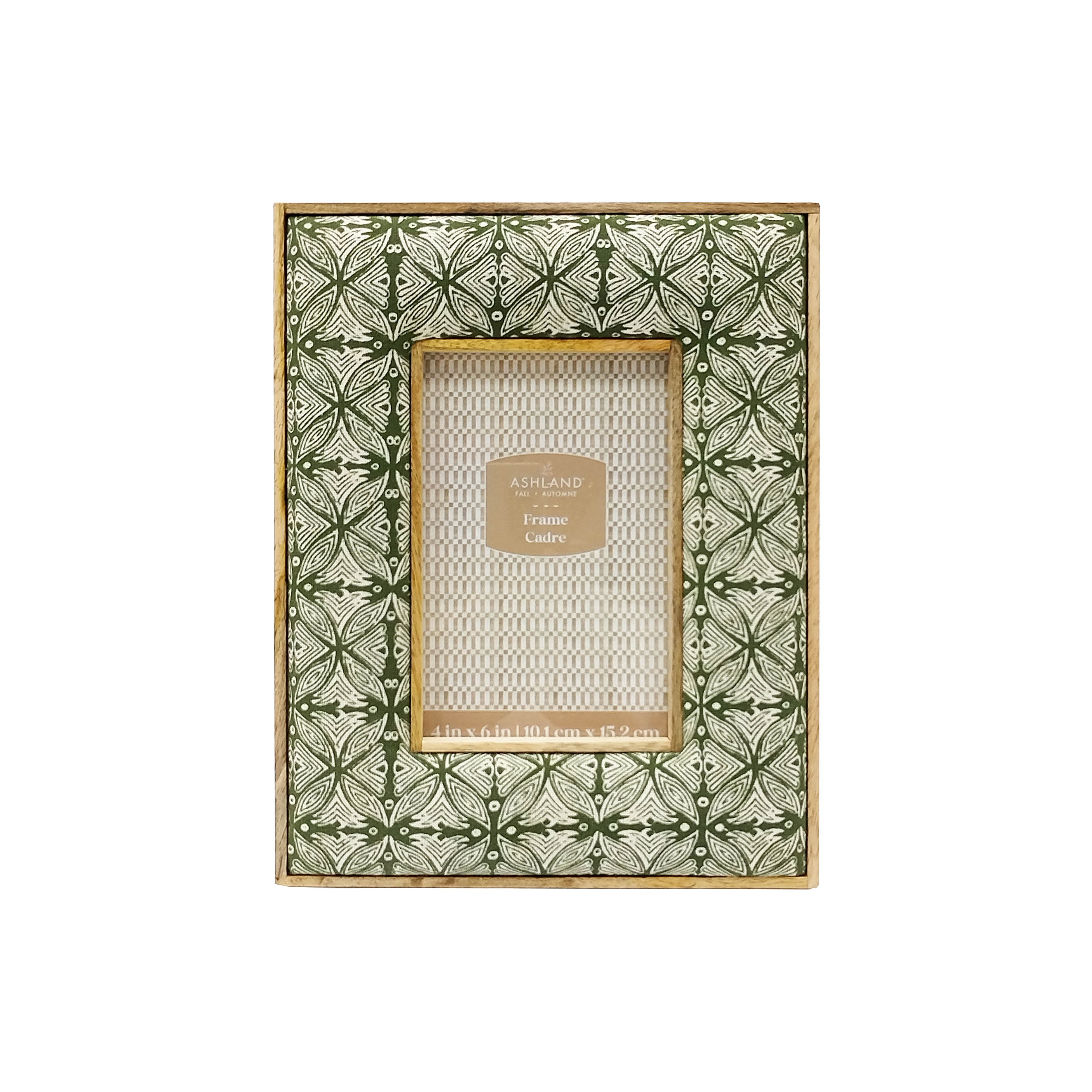 4" x 6" Green & White Pattern Tabletop Frame by Ashland®
