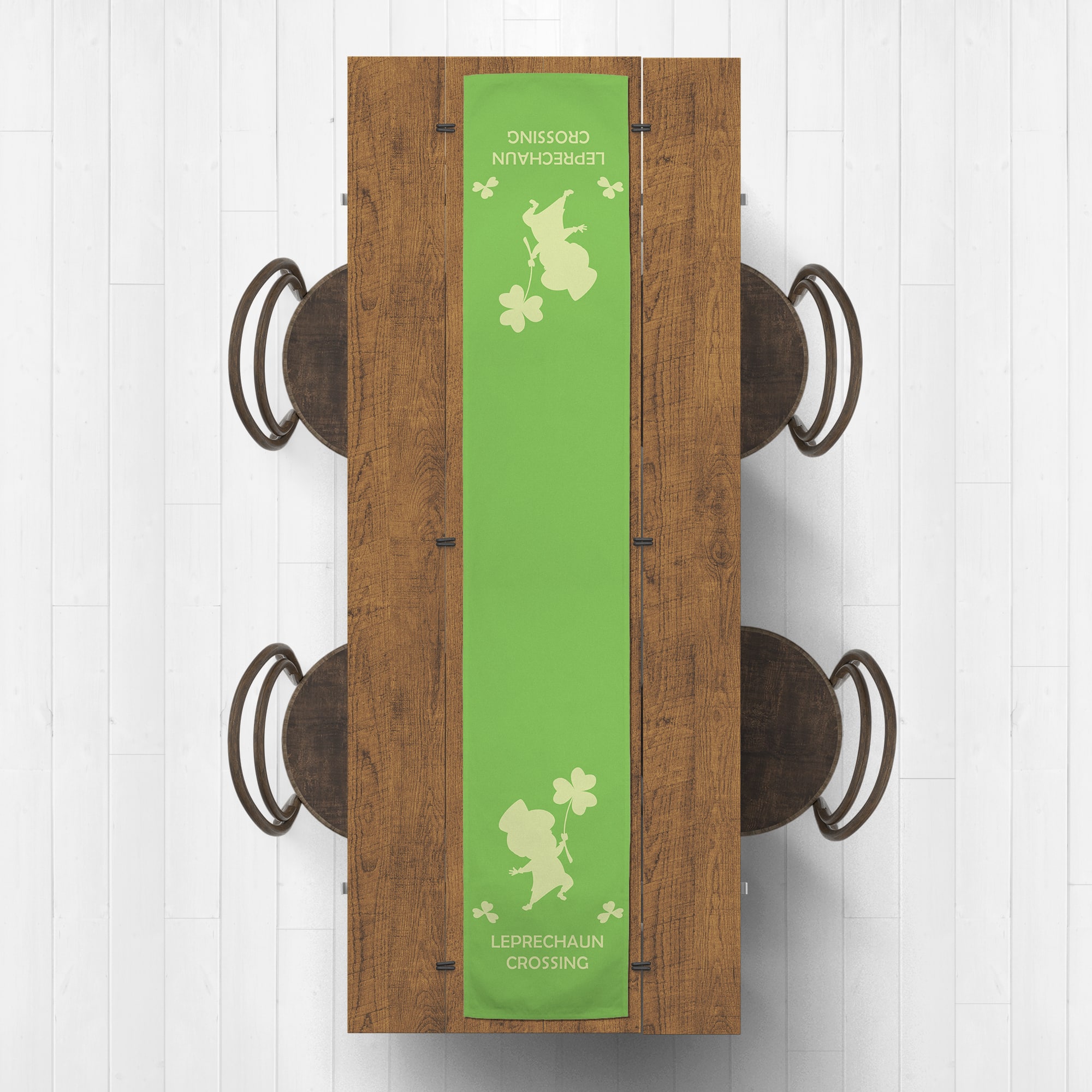 Leprechaun Crossing Cotton Twill Runner