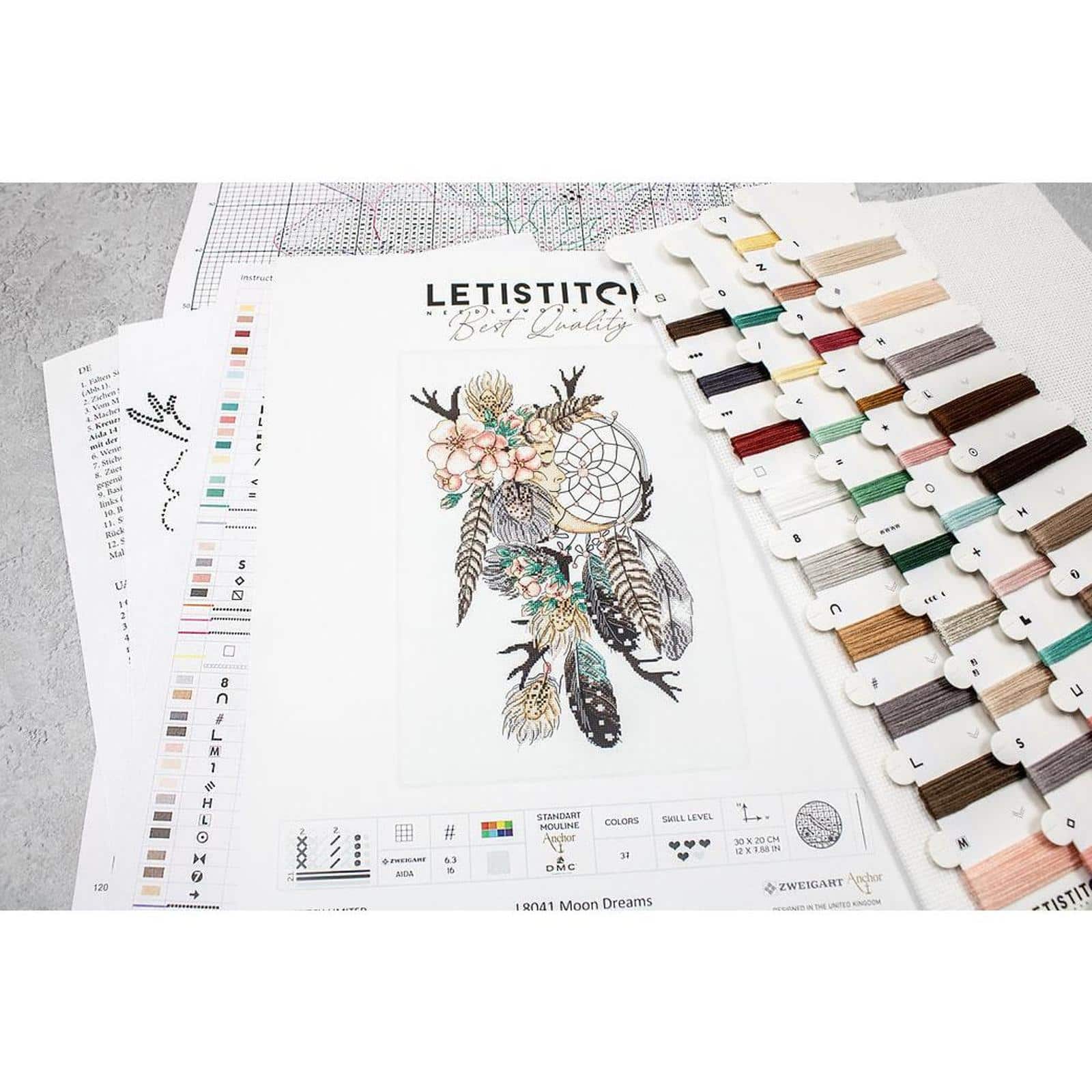 Letistitch Moon Dreams Counted Cross Stitch Kit