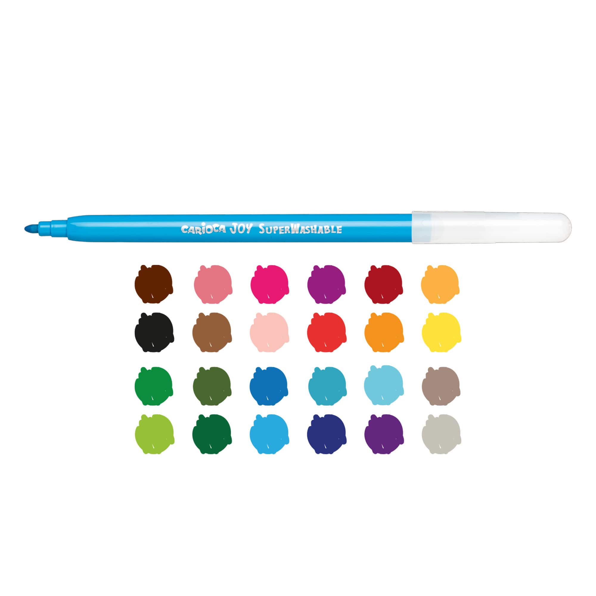 CARIOCA® Joy 2.8mm Fine Tip Washable Felt Tip Pen Set