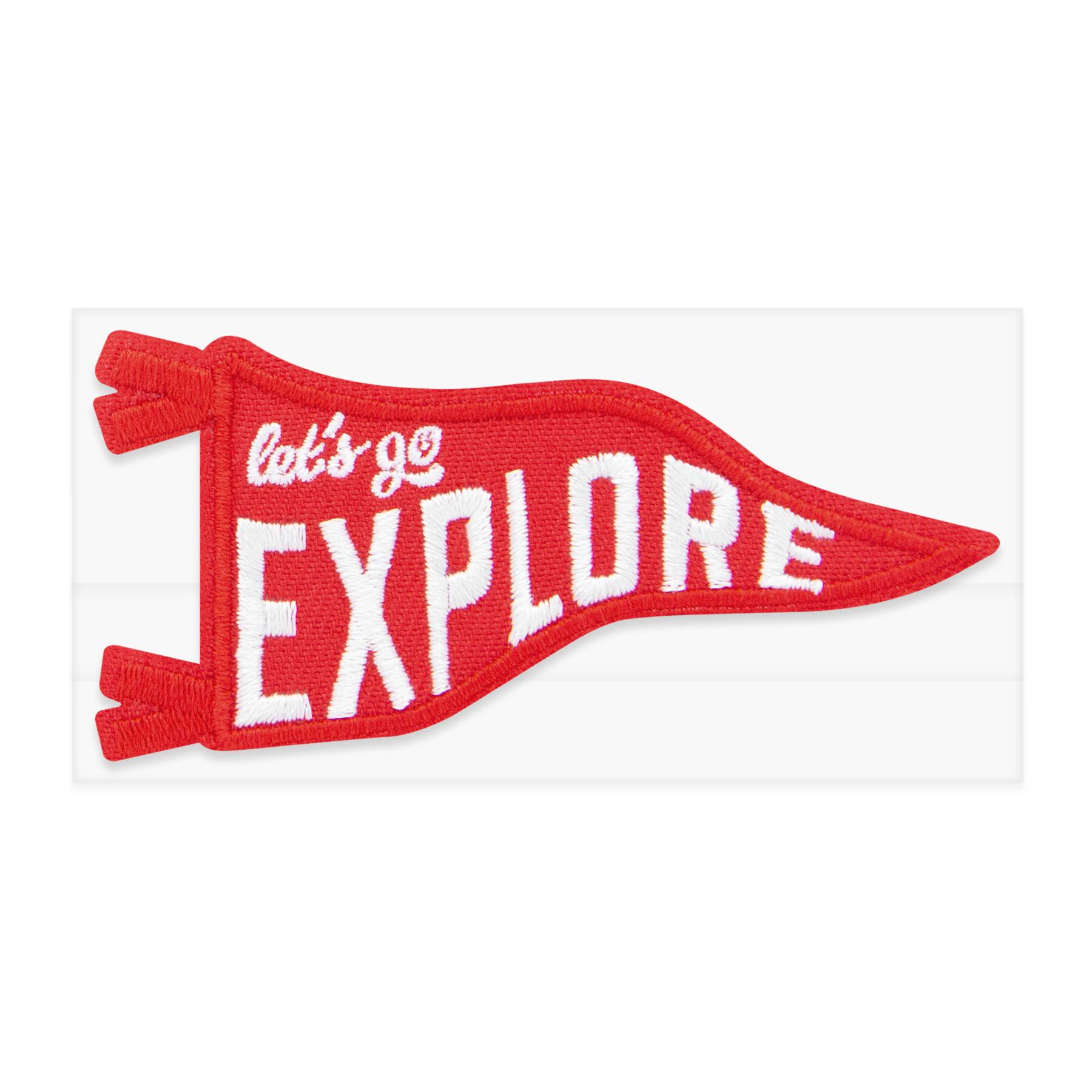 Iron-On & Adhesive Let's Go Explore Patch by Make Market®