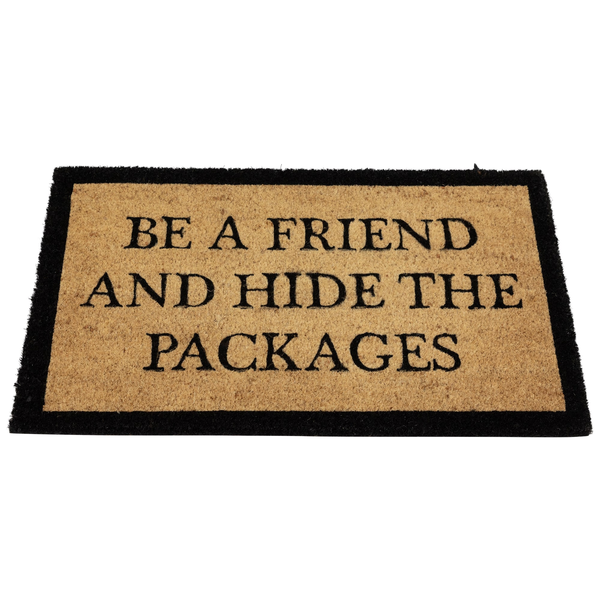 Rectangular "Hide The Packages" Doormat 30" x 18"