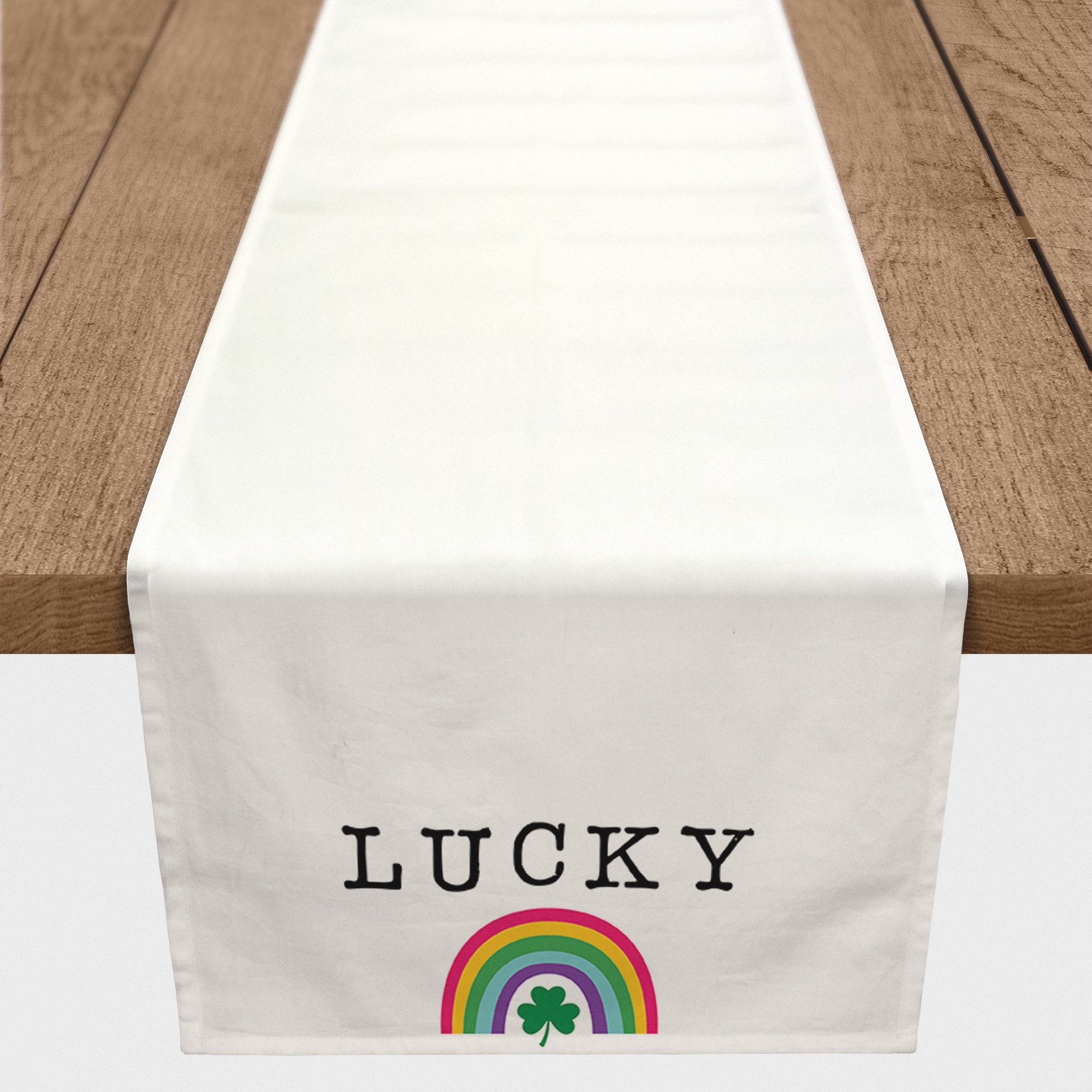 Lucky Rainbow 2 16" x 90" Poly Twill Table Runner