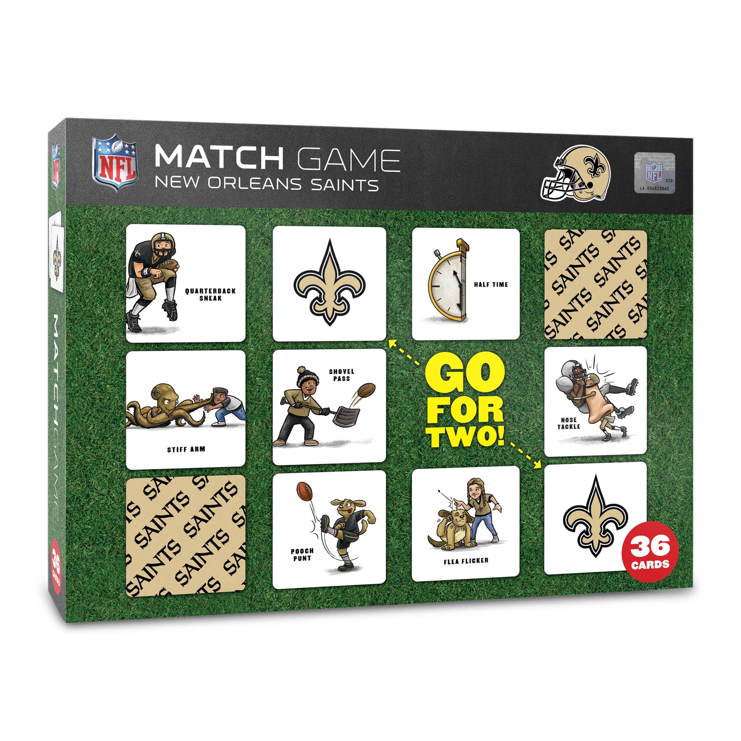 NFL Memory Match Game By Youthefan in New Orleans Saints | 2.5" x 2.5" | Michaels®