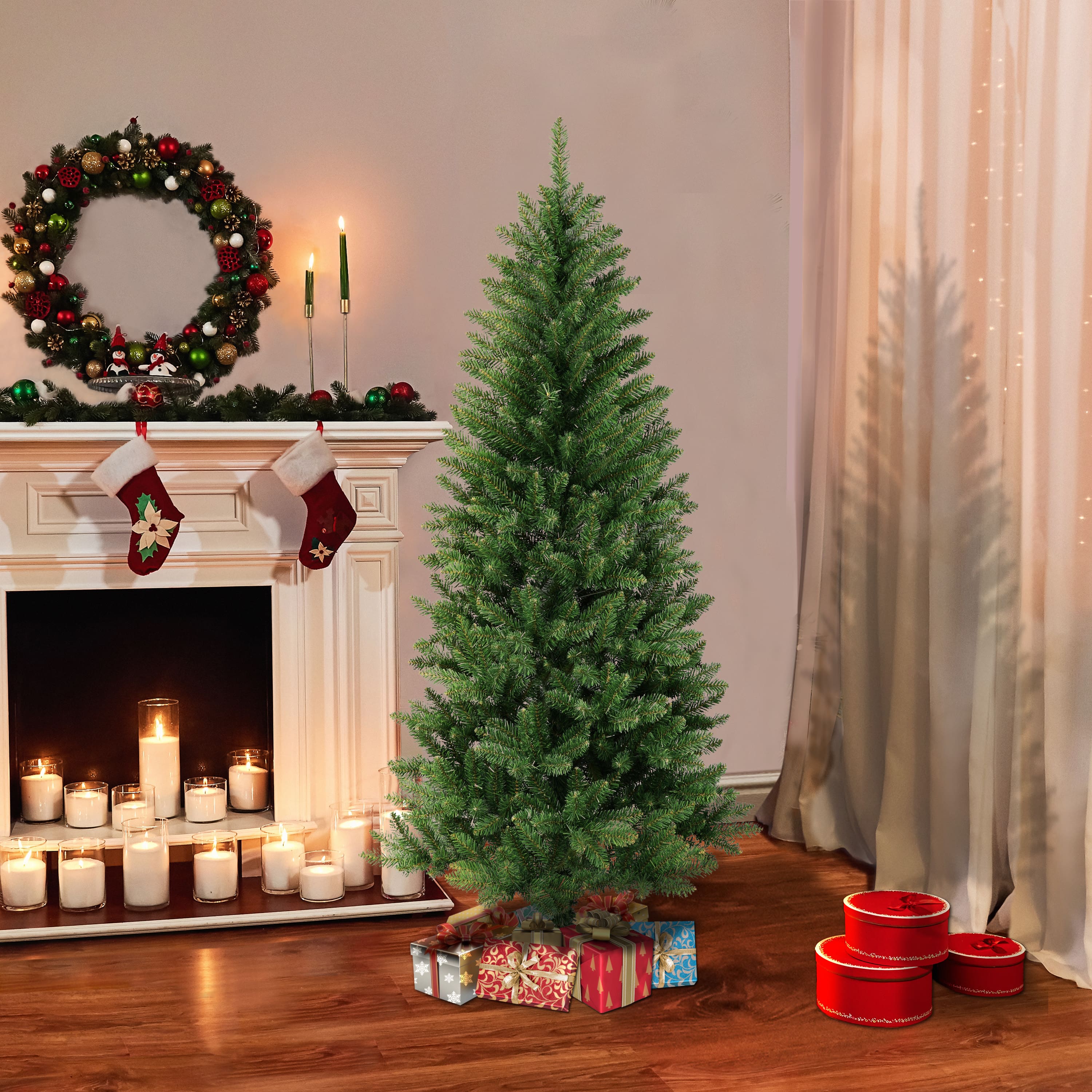 6 Pack: 5ft. Carson Pine Artificial Christmas Tree