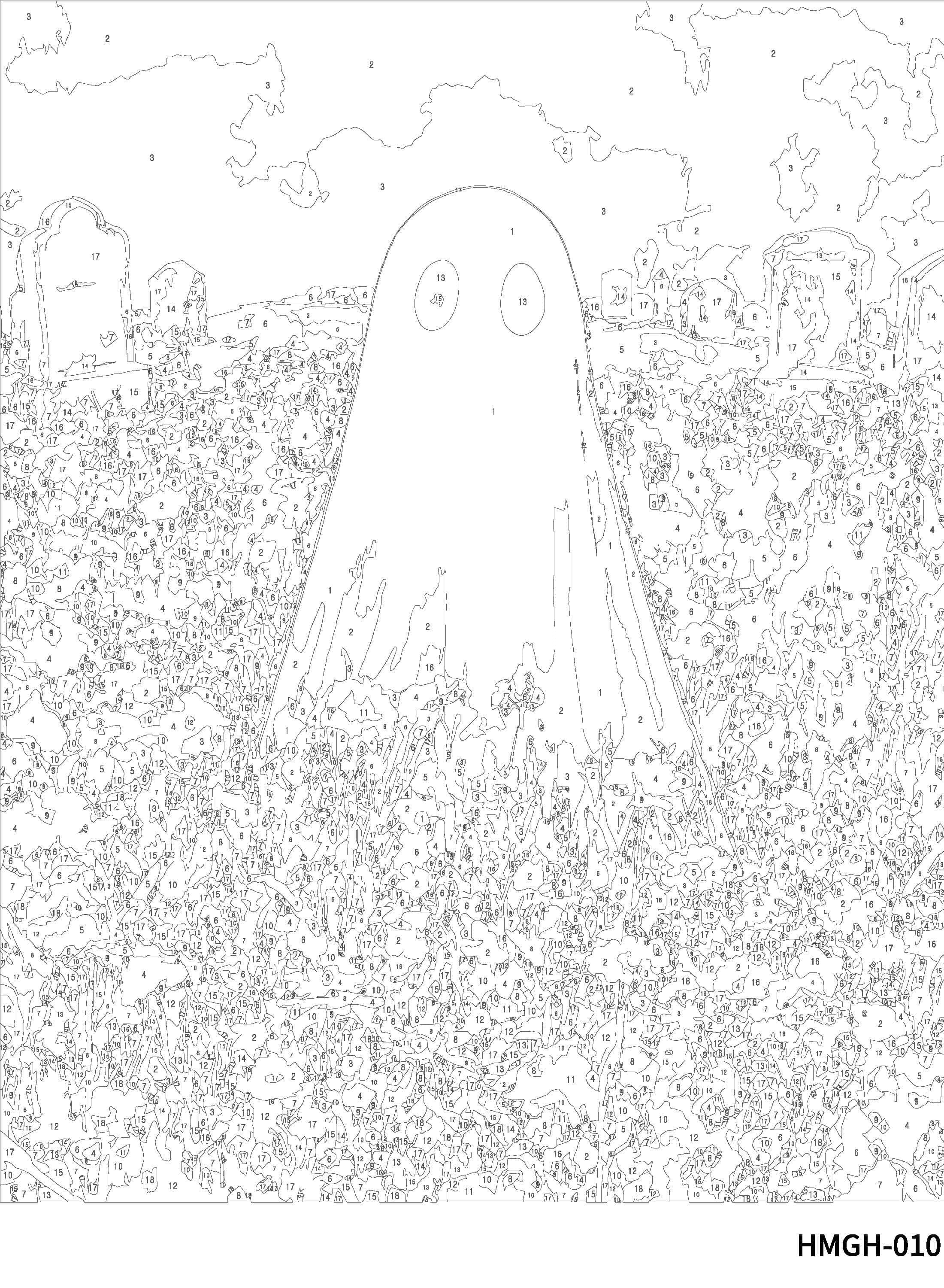 11" x 14" Ghost in a Meadow Paint-by-Number Kit by Artist's Loft®