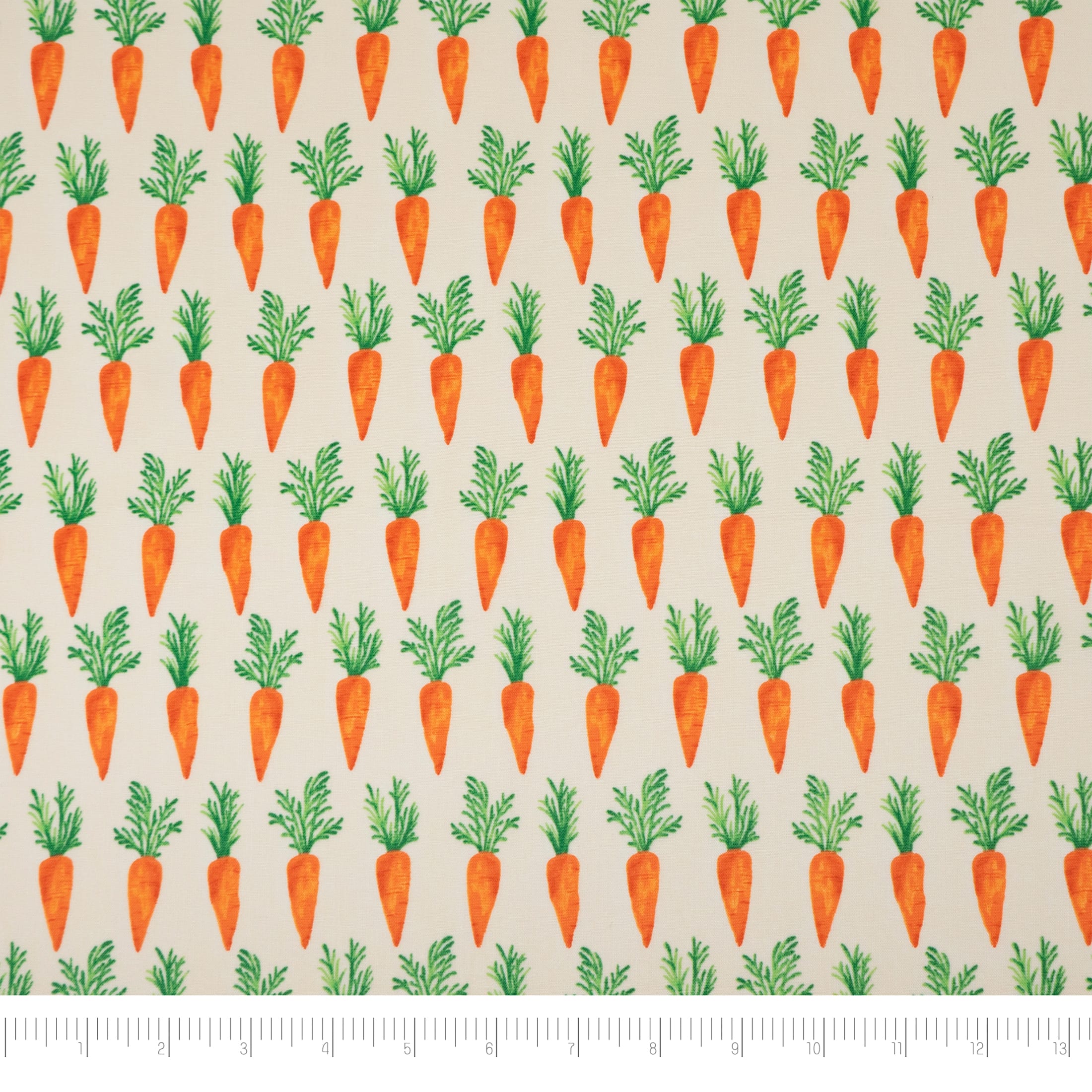 SINGER Carrot Print Ringspun Cotton Fabric Fat Quarter