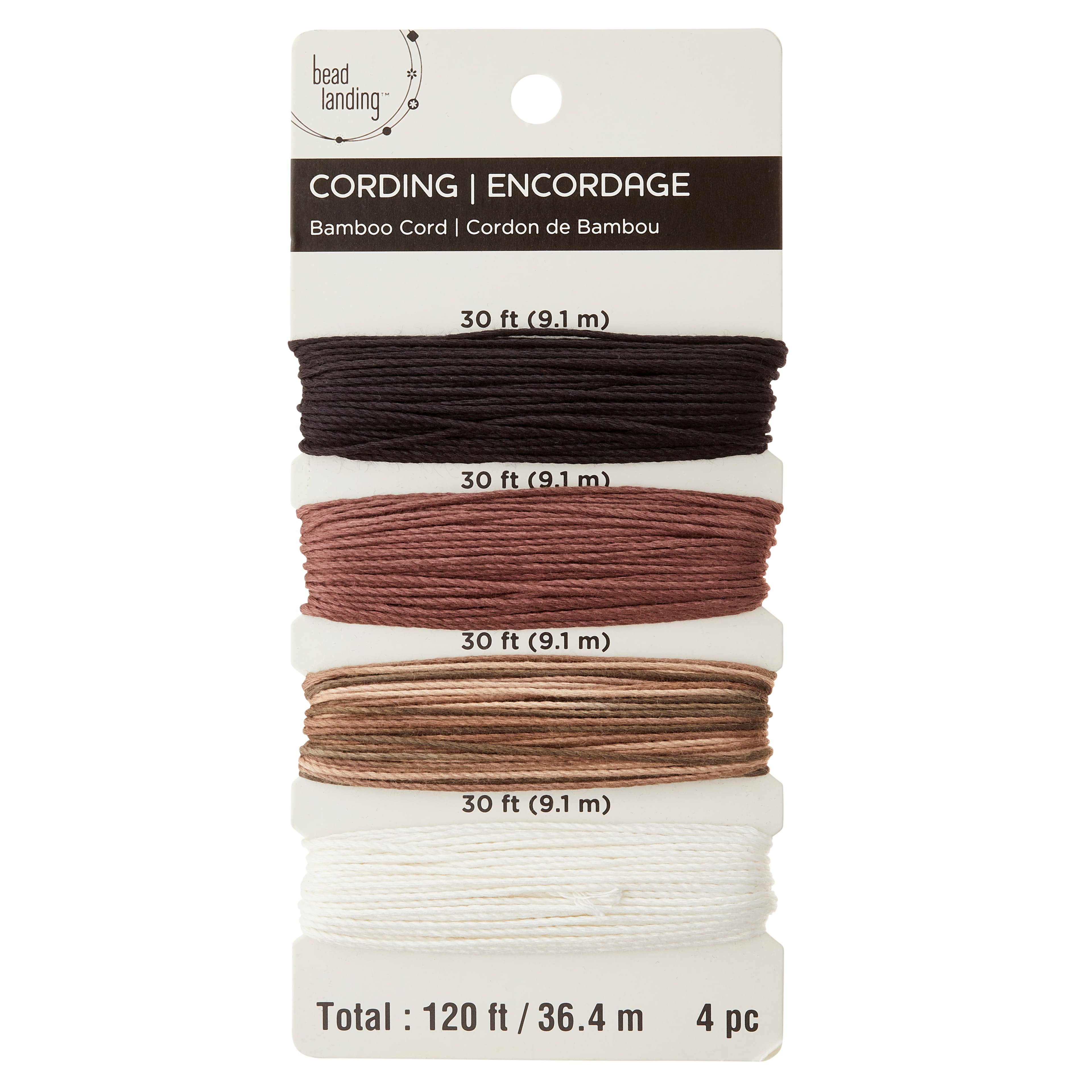 6 Pack: 20lb. Bamboo Cording by Bead Landing