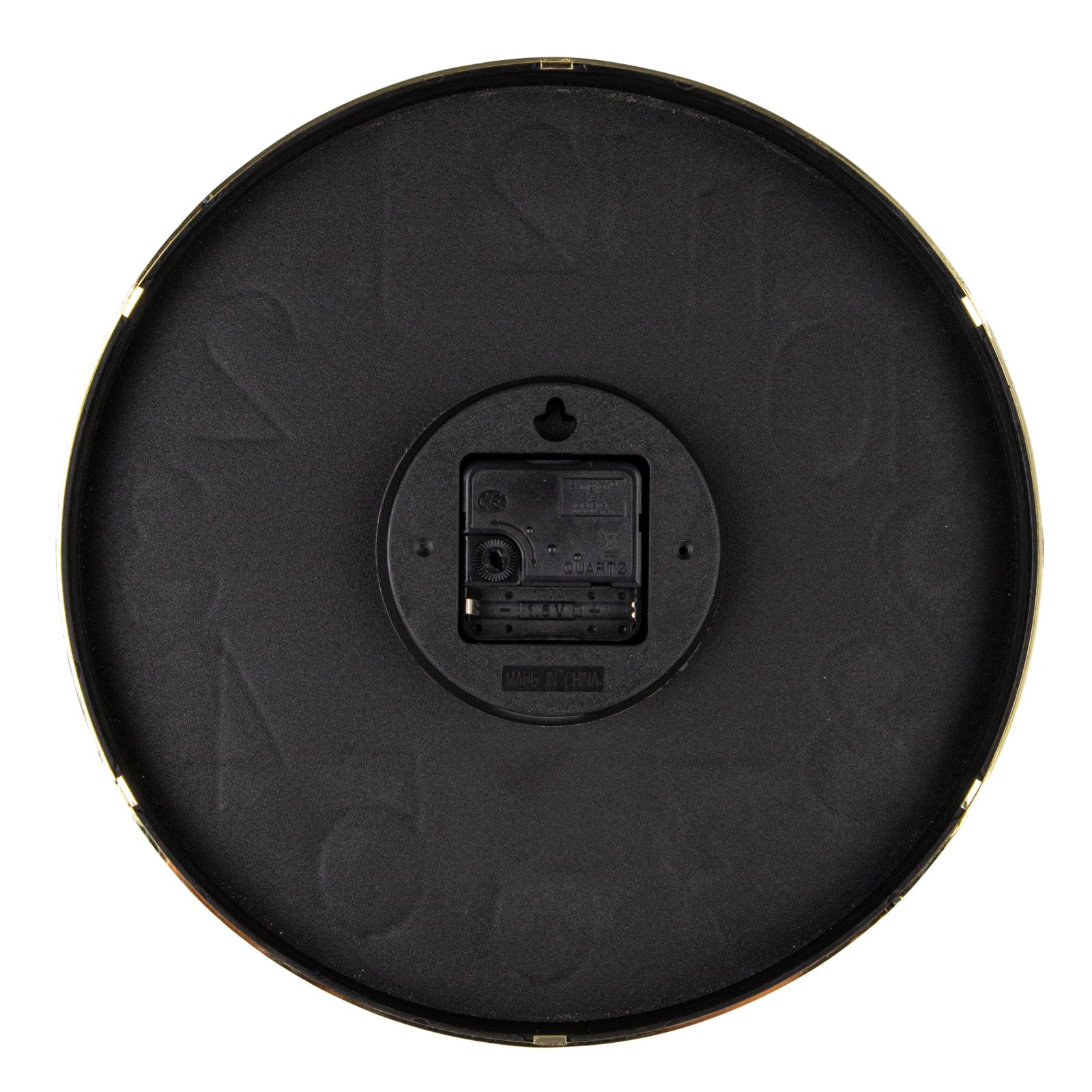 Hello Honey® 12" Gray & Gold Aureate Hour Wall Clock
