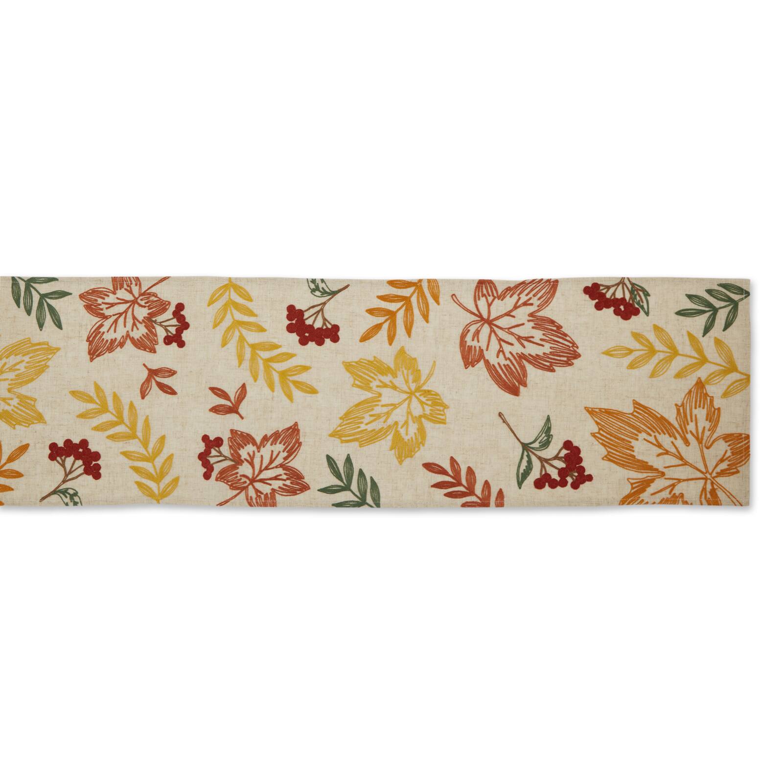 DII® 108" Scattered Leaves Table Runner