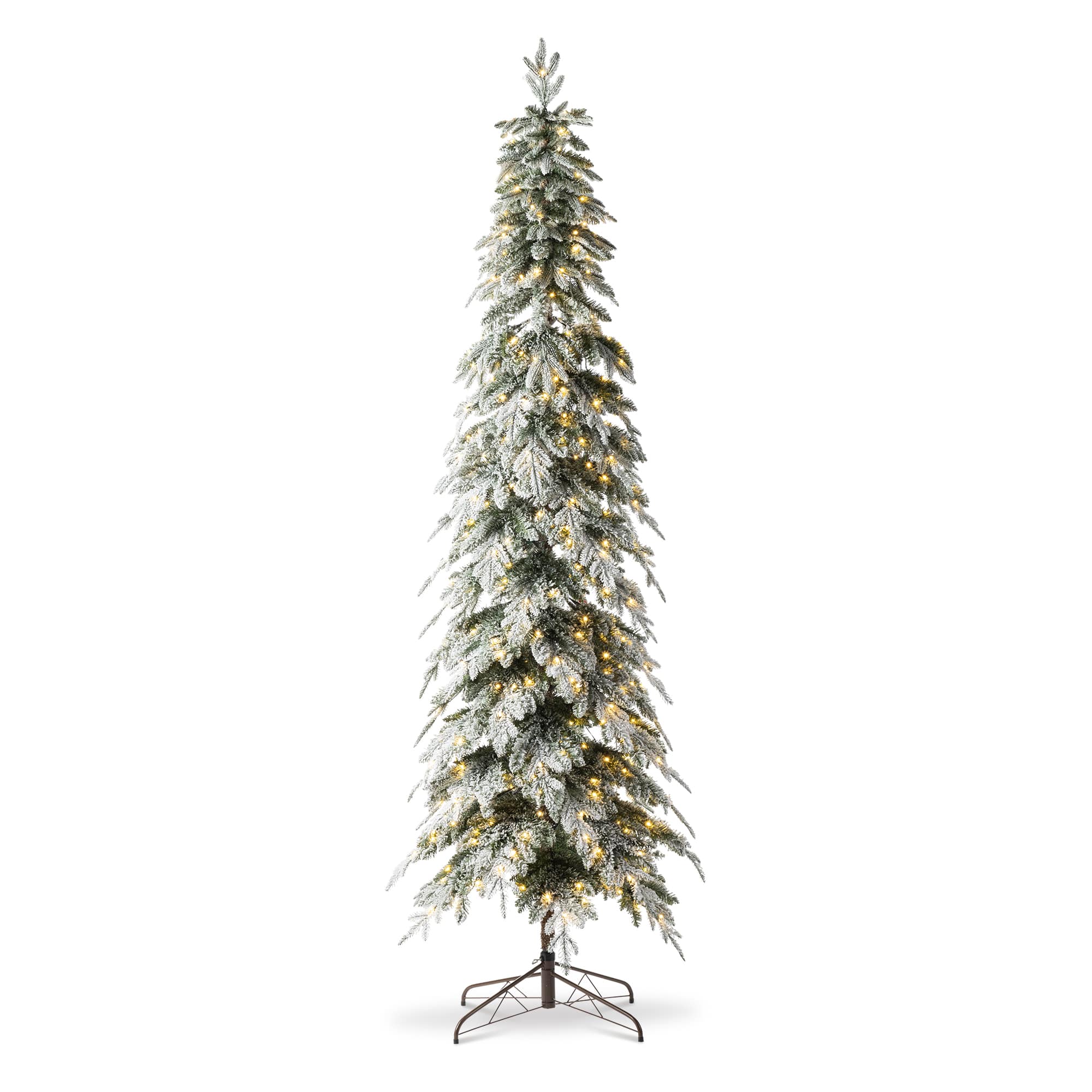 9ft. Pre-Lit Spruce Artificial Christmas Tree, Warm White LED Lights
