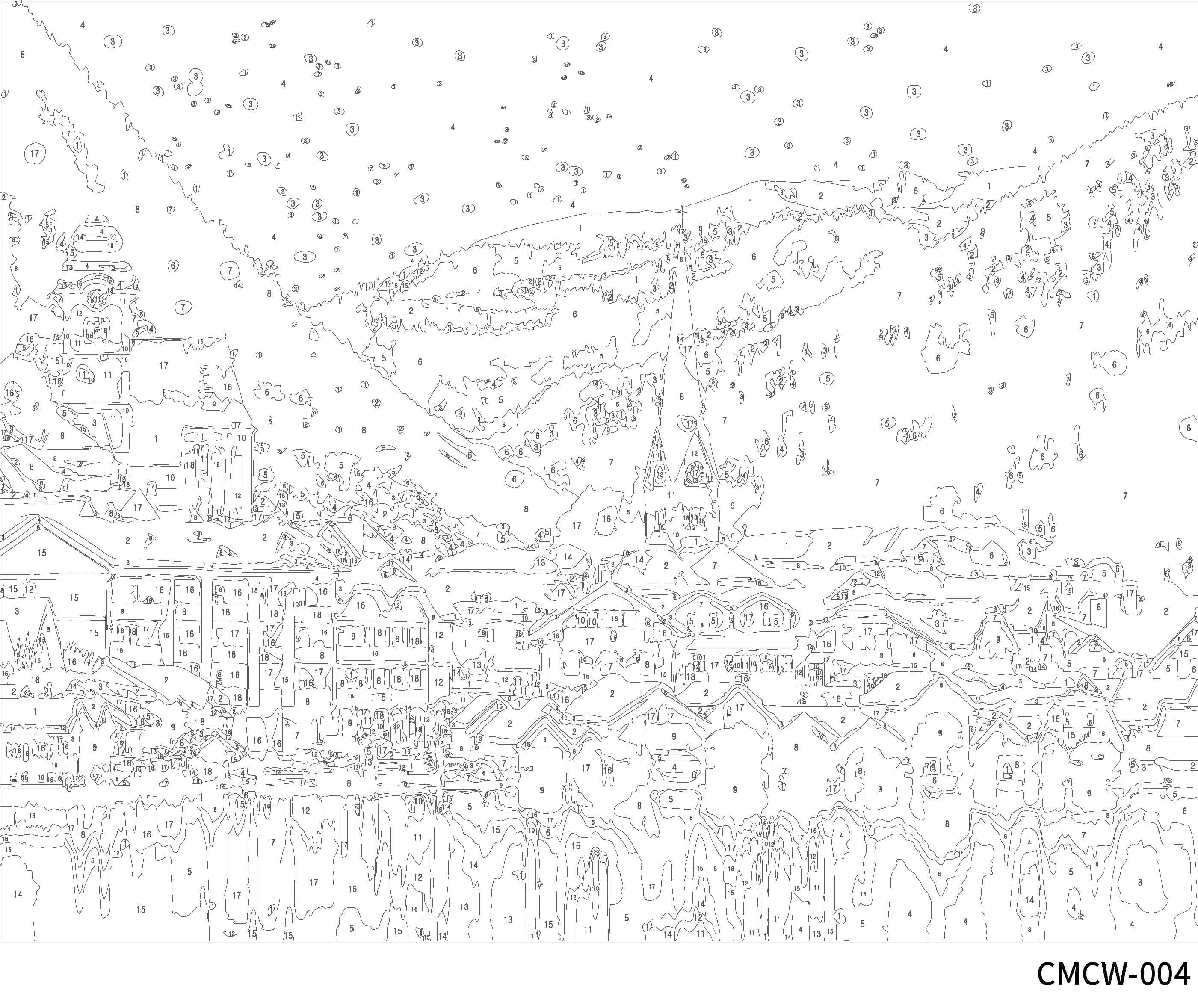 11" x 14" Austria Winter Paint-by-Number Kit by Artist's Loft®