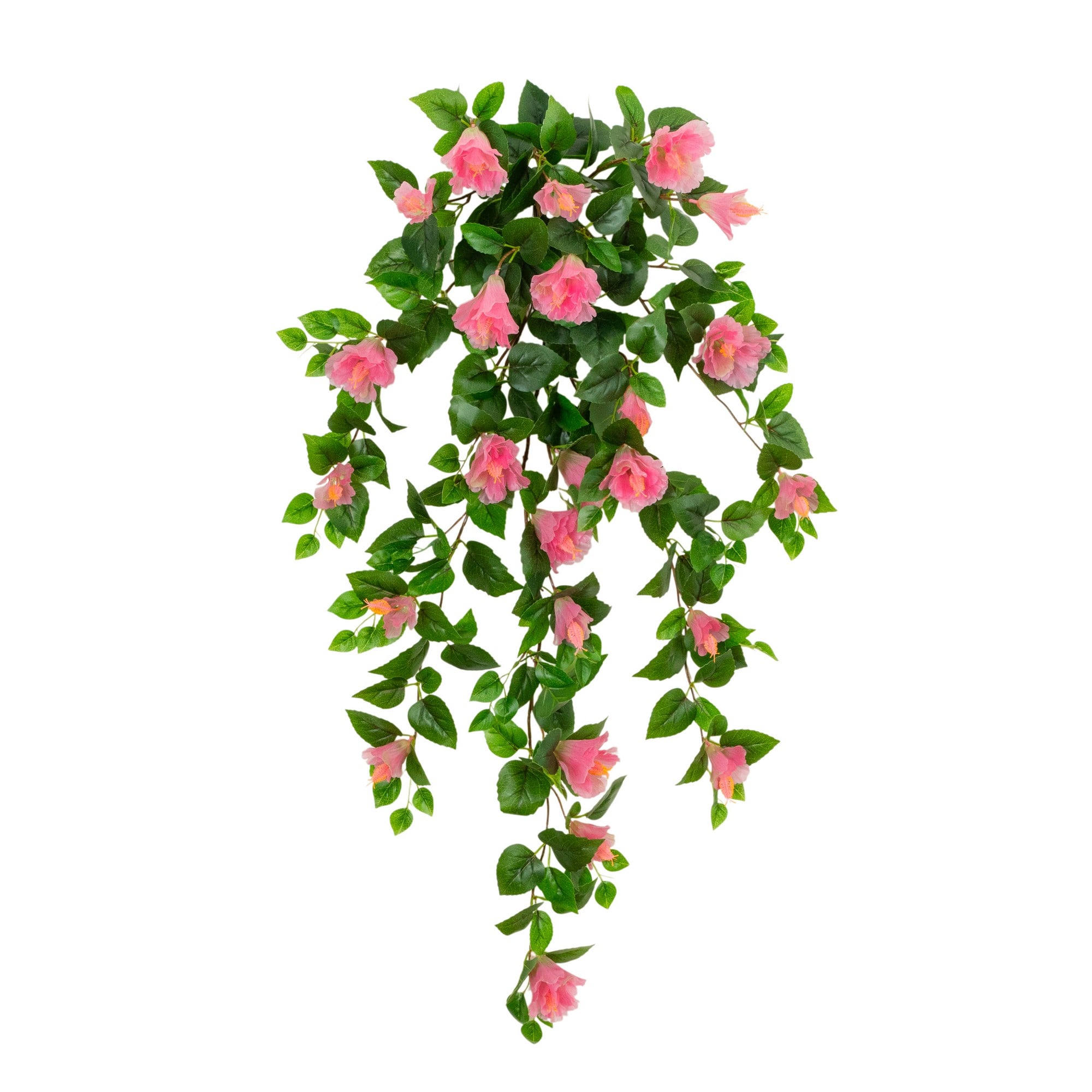 41" UV Resistant Artificial Hibiscus Hanging Plants