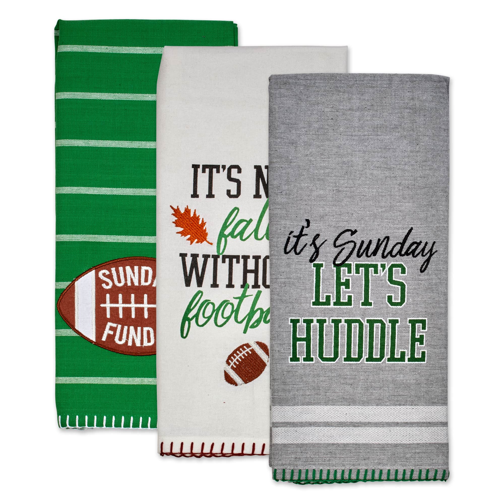 DII® Sunday Football Dishtowels Set