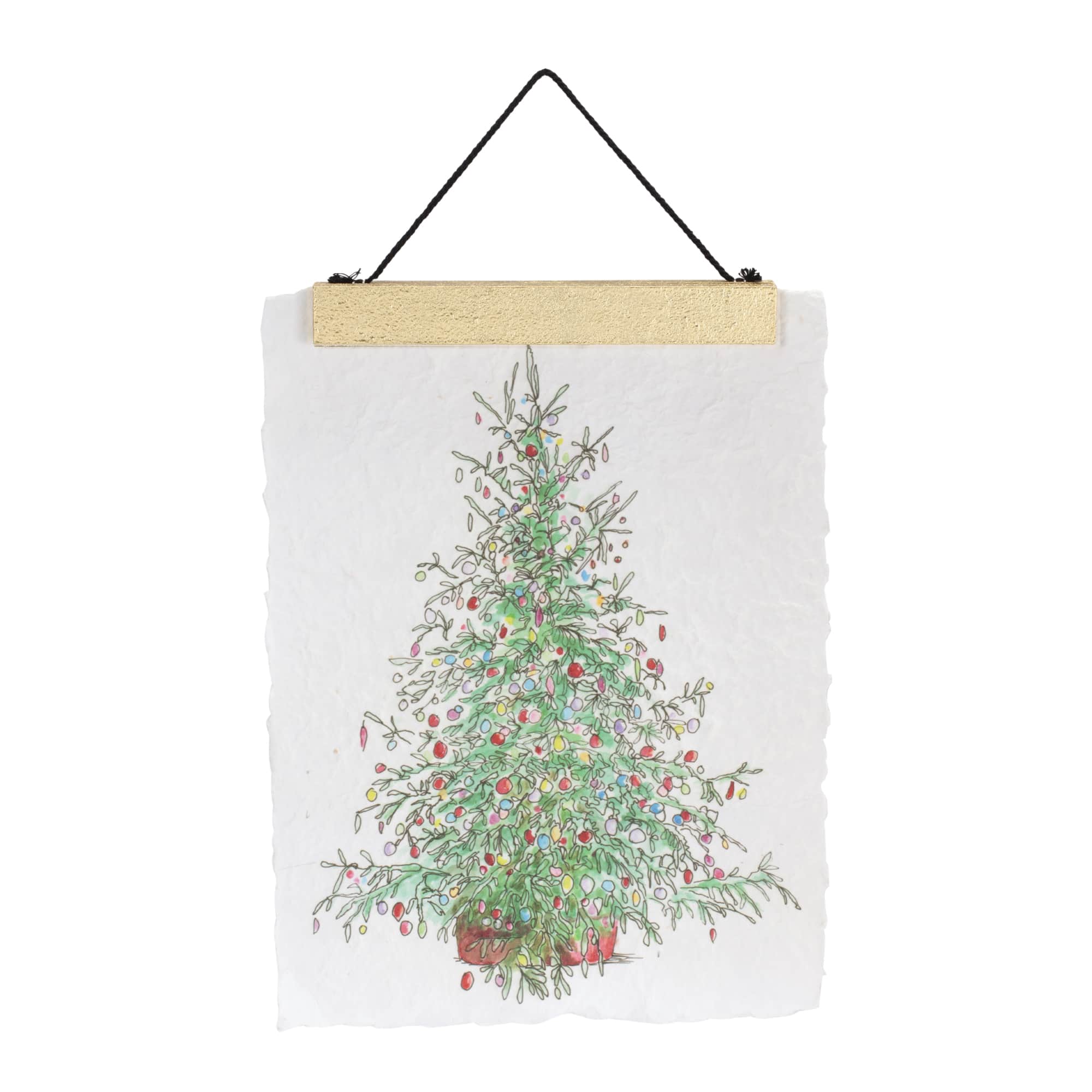 Melrose 12" x 16" Christmas Tree & Ice Skate Holiday Banner Set